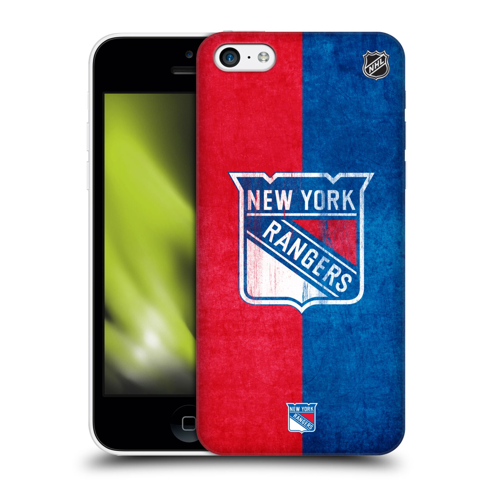 Pouzdro na mobil Apple Iphone 5C - HEAD CASE - Hokej NHL - New York Rangers - Znak oldschool