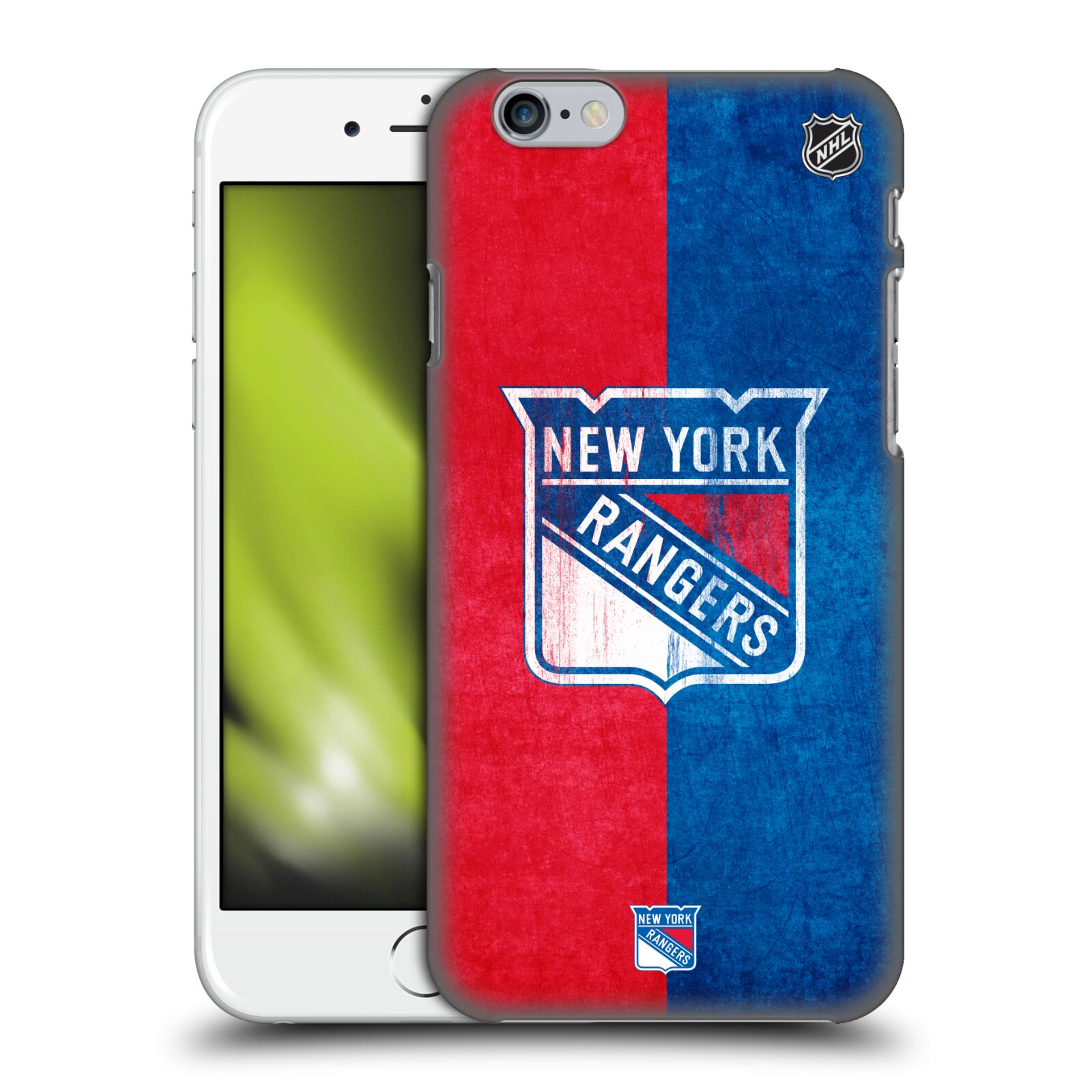 Pouzdro na mobil Apple Iphone 6/6S - HEAD CASE - Hokej NHL - New York Rangers - Znak oldschool