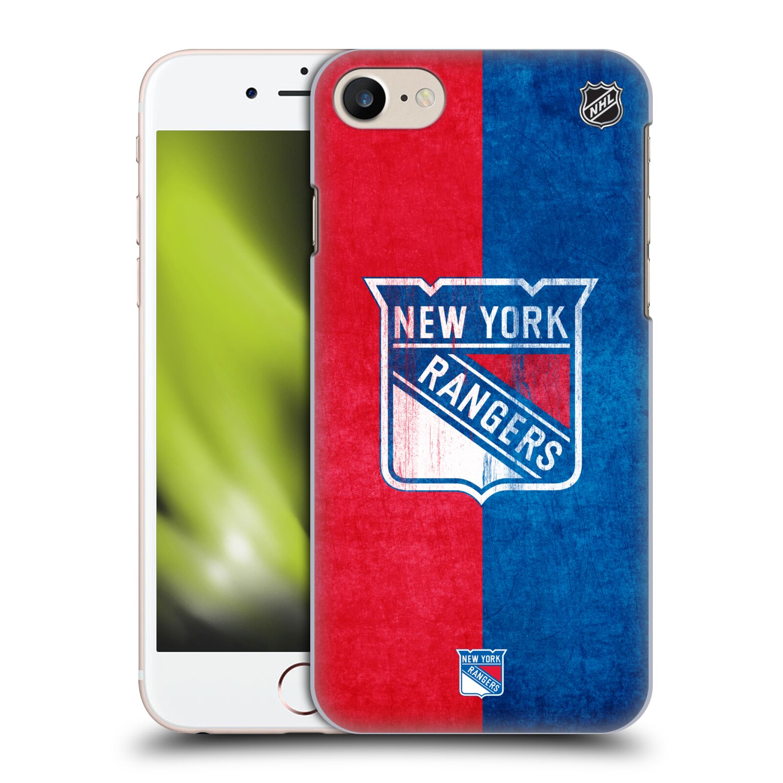Pouzdro na mobil Apple Iphone 7/8 - HEAD CASE - Hokej NHL - New York Rangers - Znak oldschool