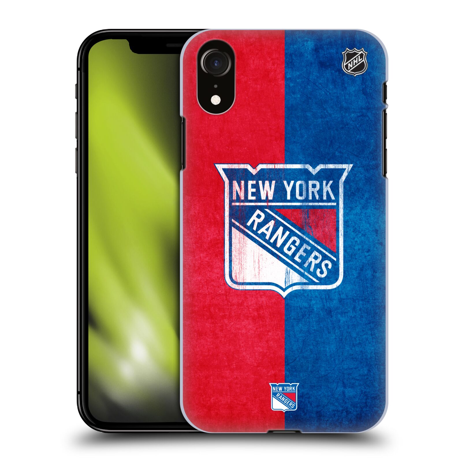 Pouzdro na mobil Apple Iphone XR - HEAD CASE - Hokej NHL - New York Rangers - Znak oldschool