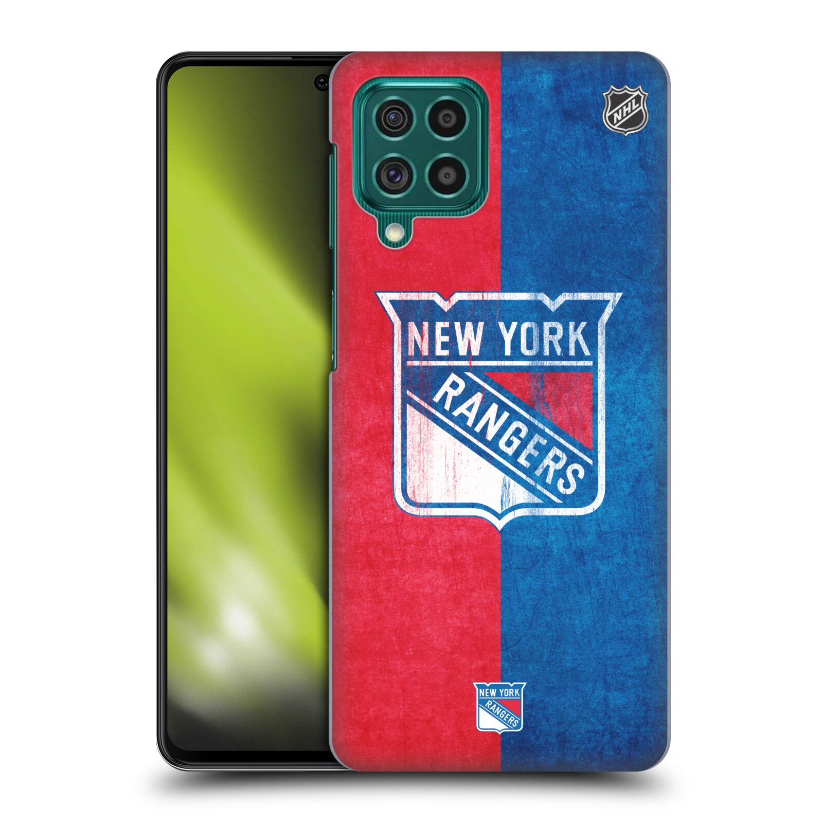 Pouzdro na mobil Samsung Galaxy M62 - HEAD CASE - Hokej NHL - New York Rangers - Znak oldschool