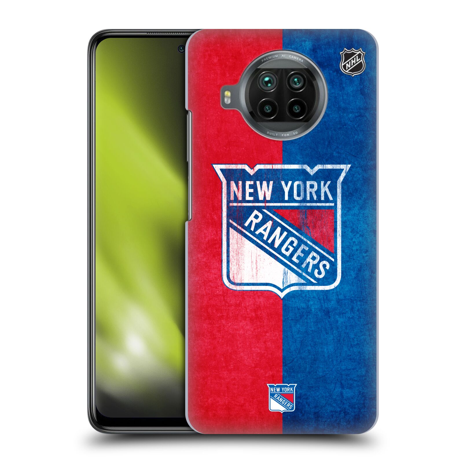 Pouzdro na mobil Xiaomi  Mi 10T LITE 5G - HEAD CASE - Hokej NHL - New York Rangers - Znak oldschool