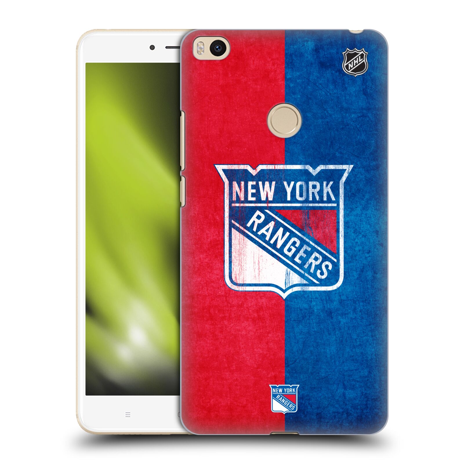 Pouzdro na mobil Xiaomi Mi Max 2 - HEAD CASE - Hokej NHL - New York Rangers - Znak oldschool