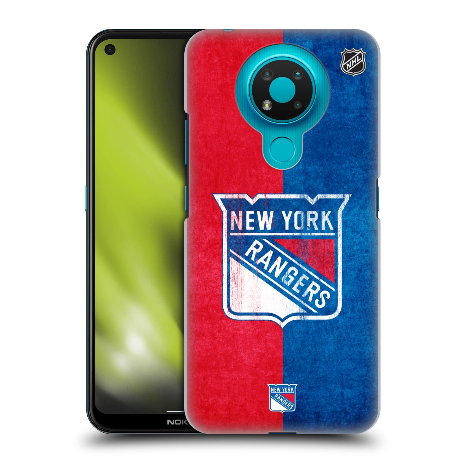 Pouzdro na mobil Nokia 3.4 - HEAD CASE - Hokej NHL - New York Rangers - Znak oldschool