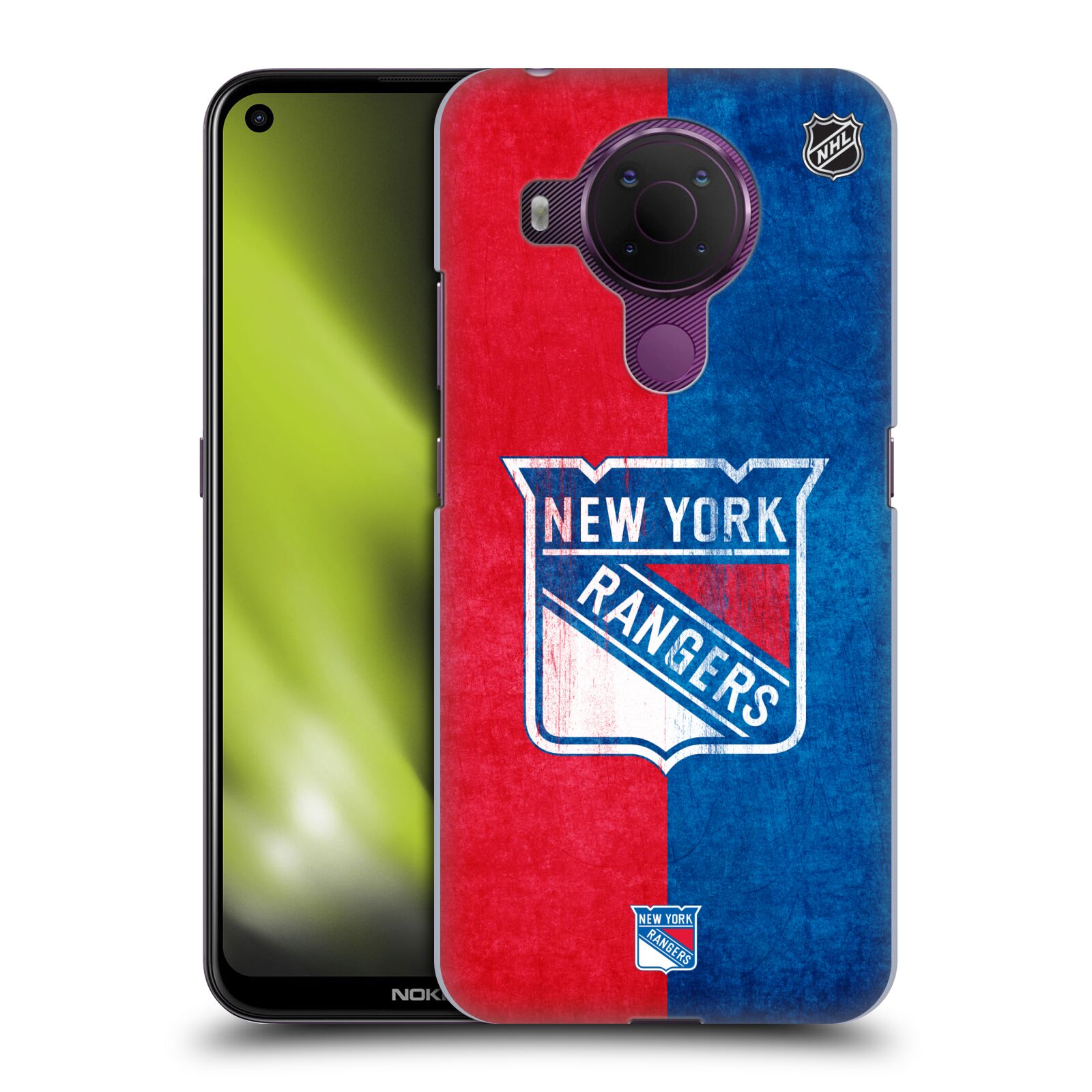Pouzdro na mobil Nokia 5.4 - HEAD CASE - Hokej NHL - New York Rangers - Znak oldschool