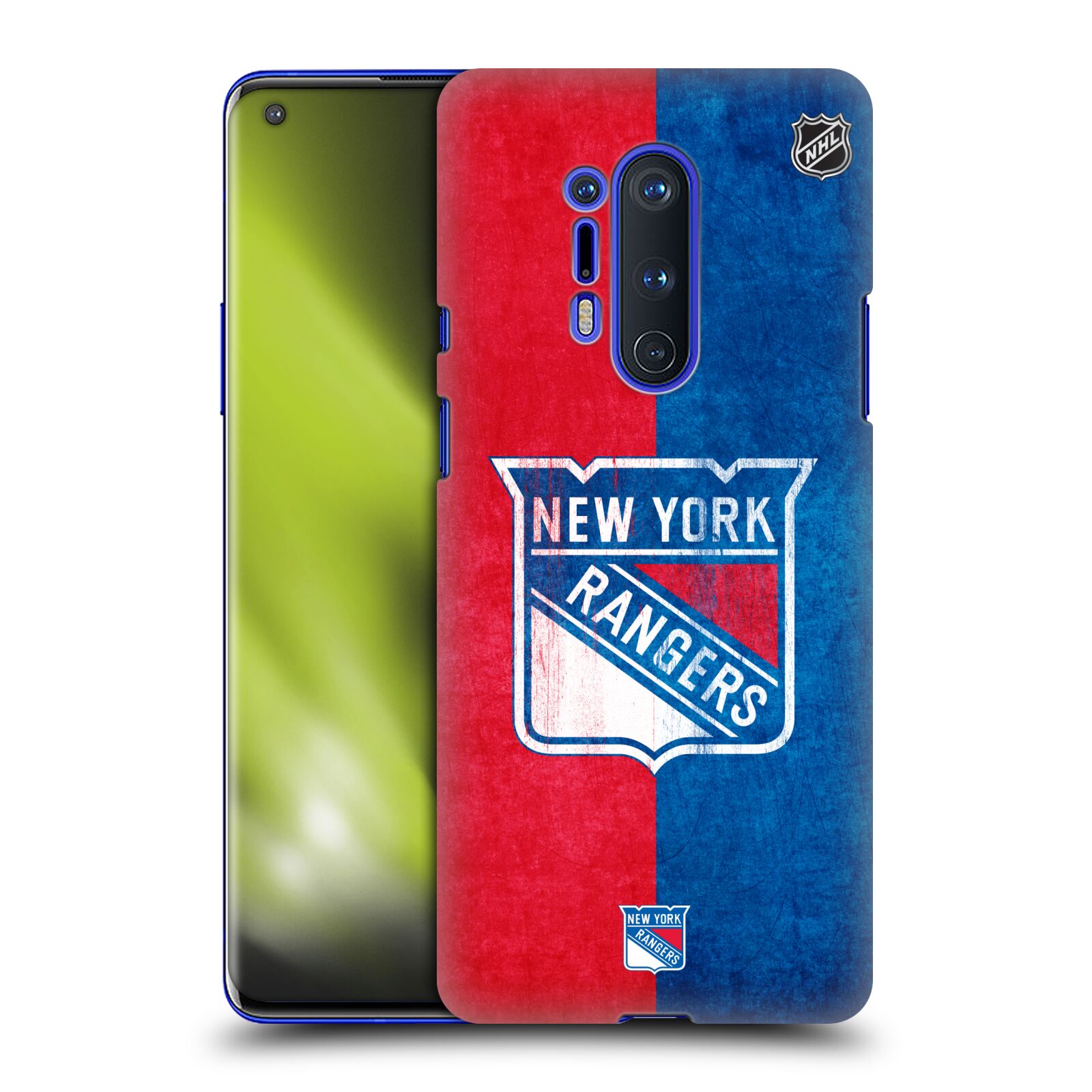 Pouzdro na mobil OnePlus 8 PRO 5G - HEAD CASE - Hokej NHL - New York Rangers - Znak oldschool