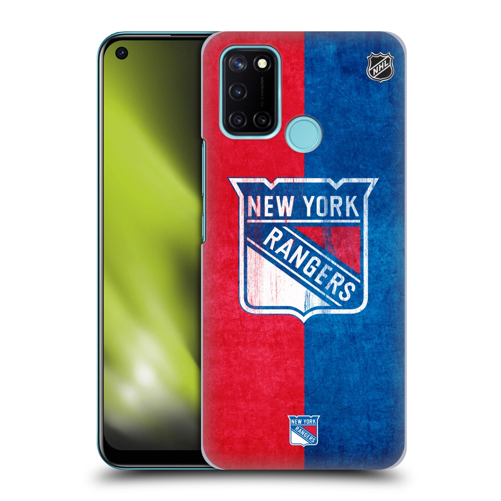 Pouzdro na mobil Realme 7i / Realme C17 - HEAD CASE - Hokej NHL - New York Rangers - Znak oldschool