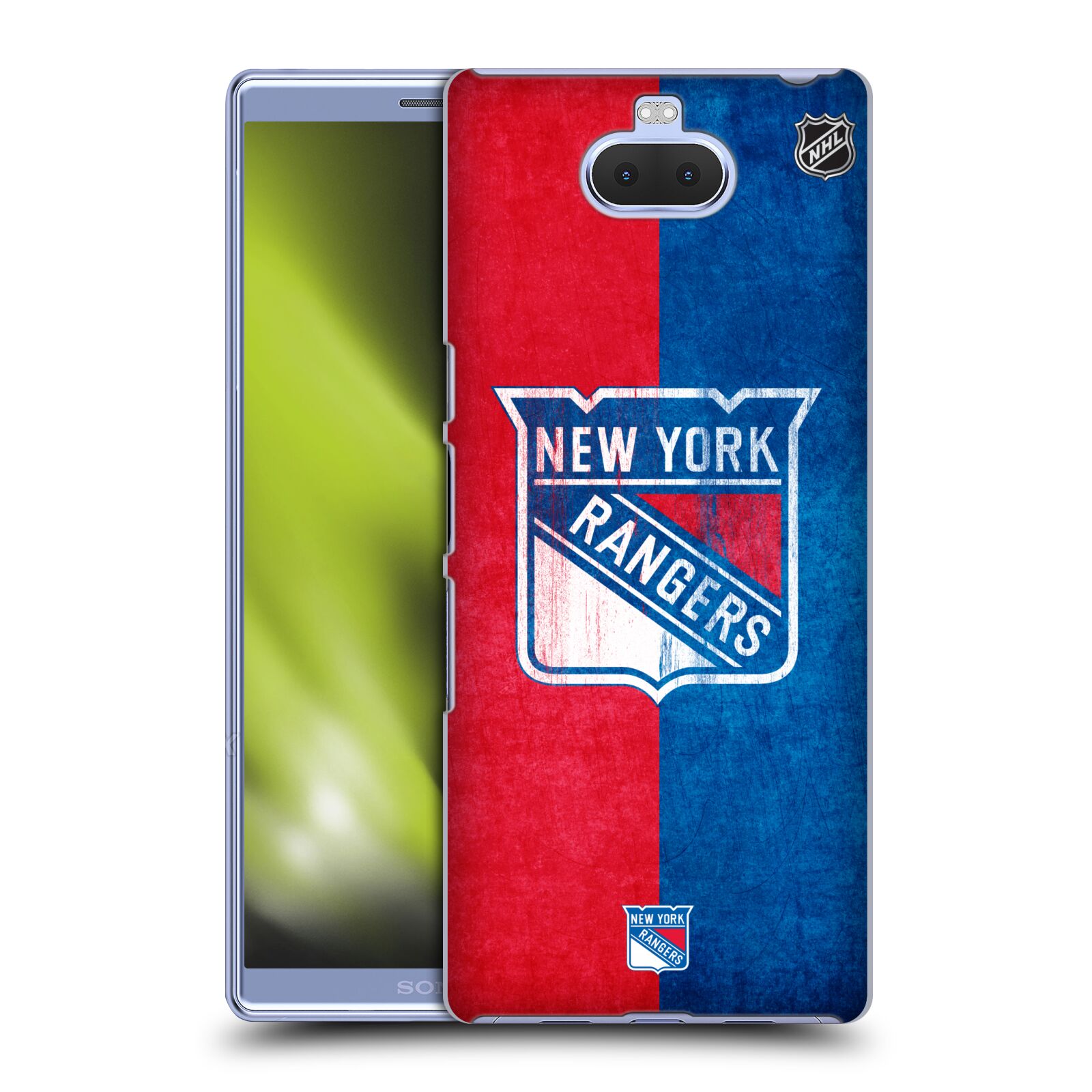 Pouzdro na mobil Sony Xperia 10 - HEAD CASE - Hokej NHL - New York Rangers - Znak oldschool