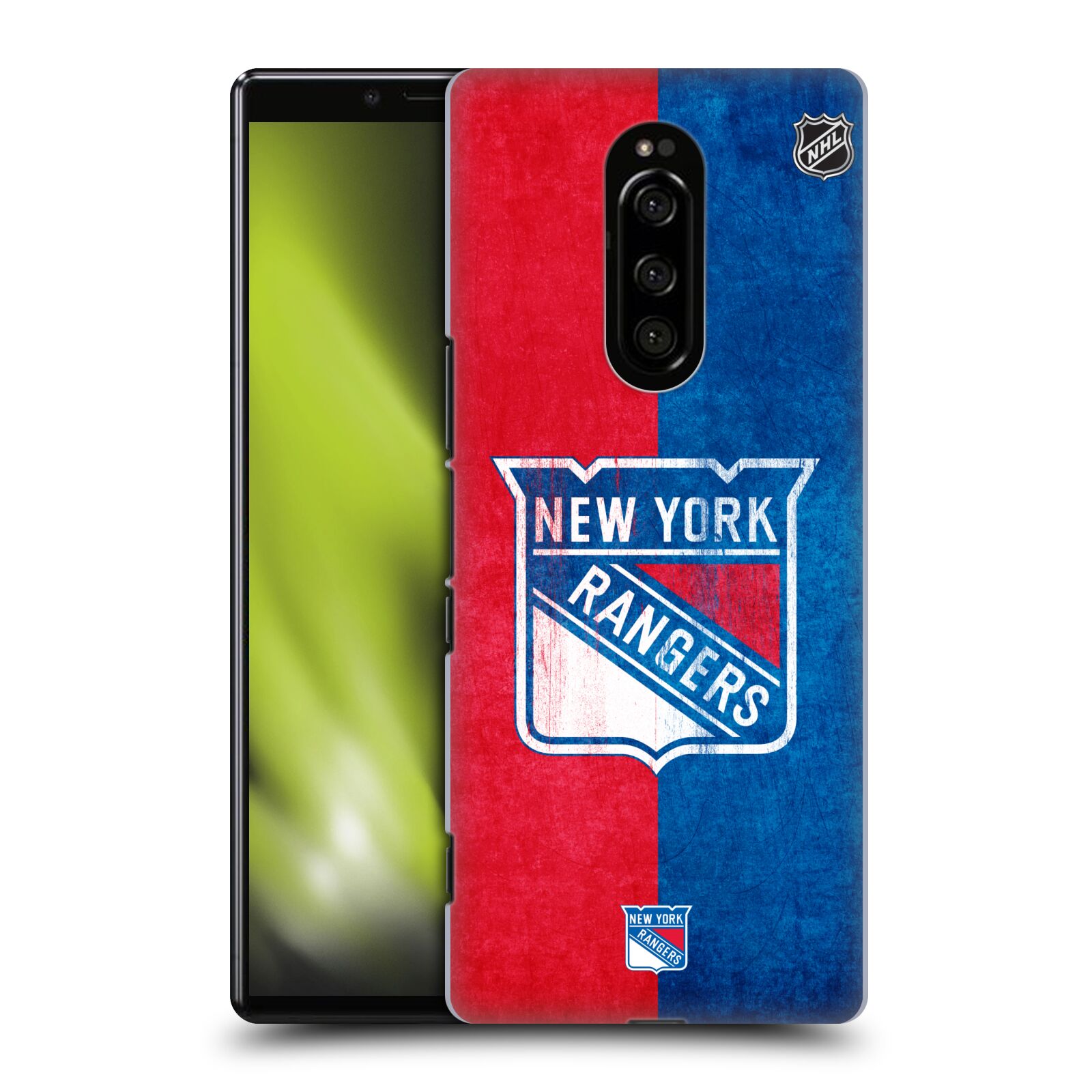 Pouzdro na mobil Sony Xperia 1 - HEAD CASE - Hokej NHL - New York Rangers - Znak oldschool