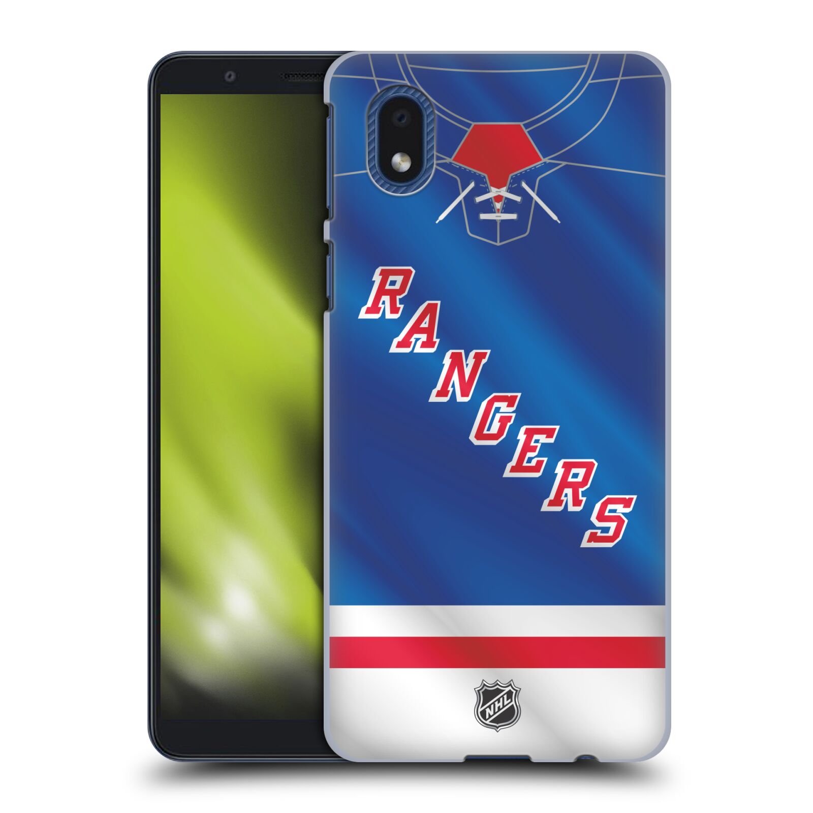 Pouzdro na mobil Samsung Galaxy A01 CORE - HEAD CASE - Hokej NHL - New York Rangers - Dres