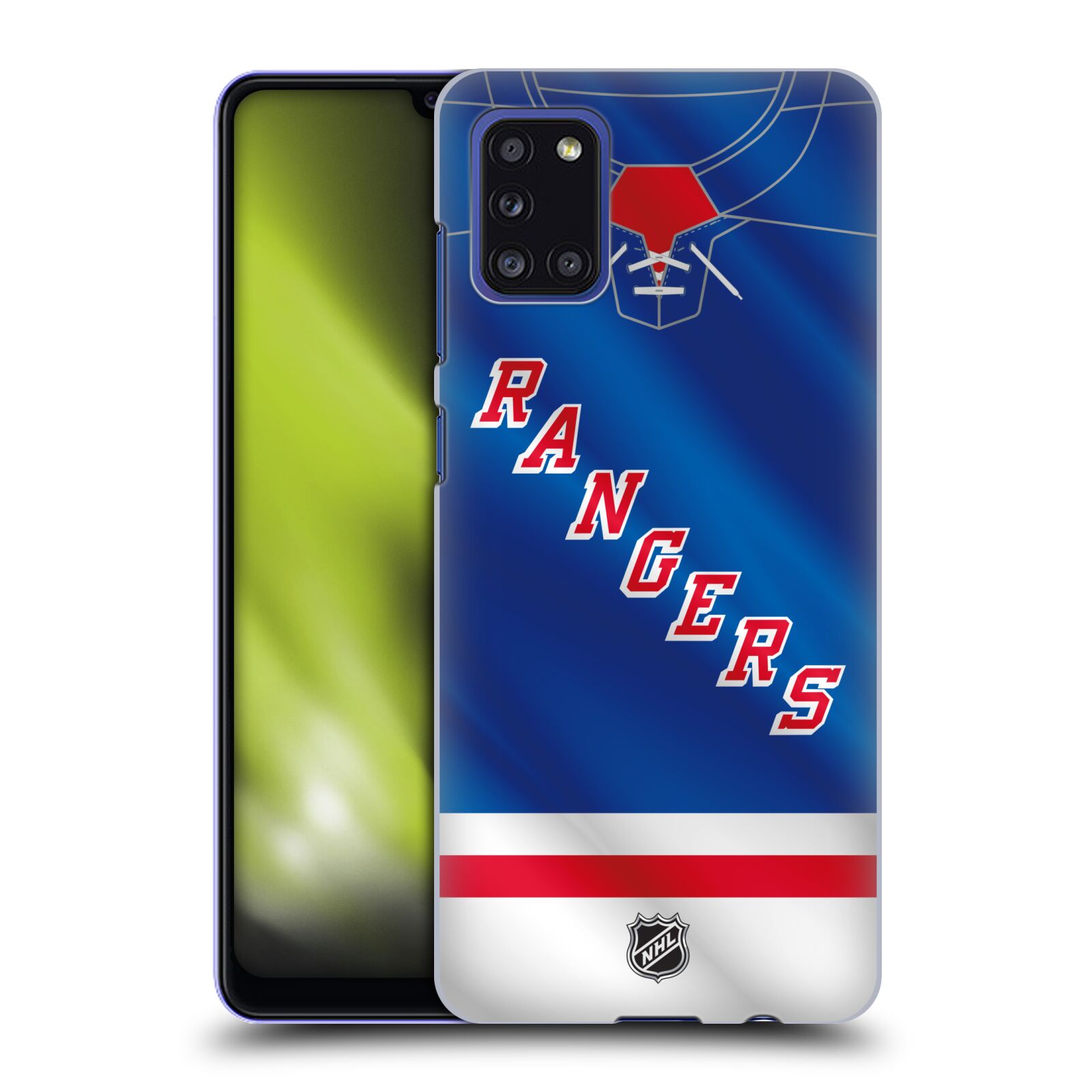 Pouzdro na mobil Samsung Galaxy A31 - HEAD CASE - Hokej NHL - New York Rangers - Dres