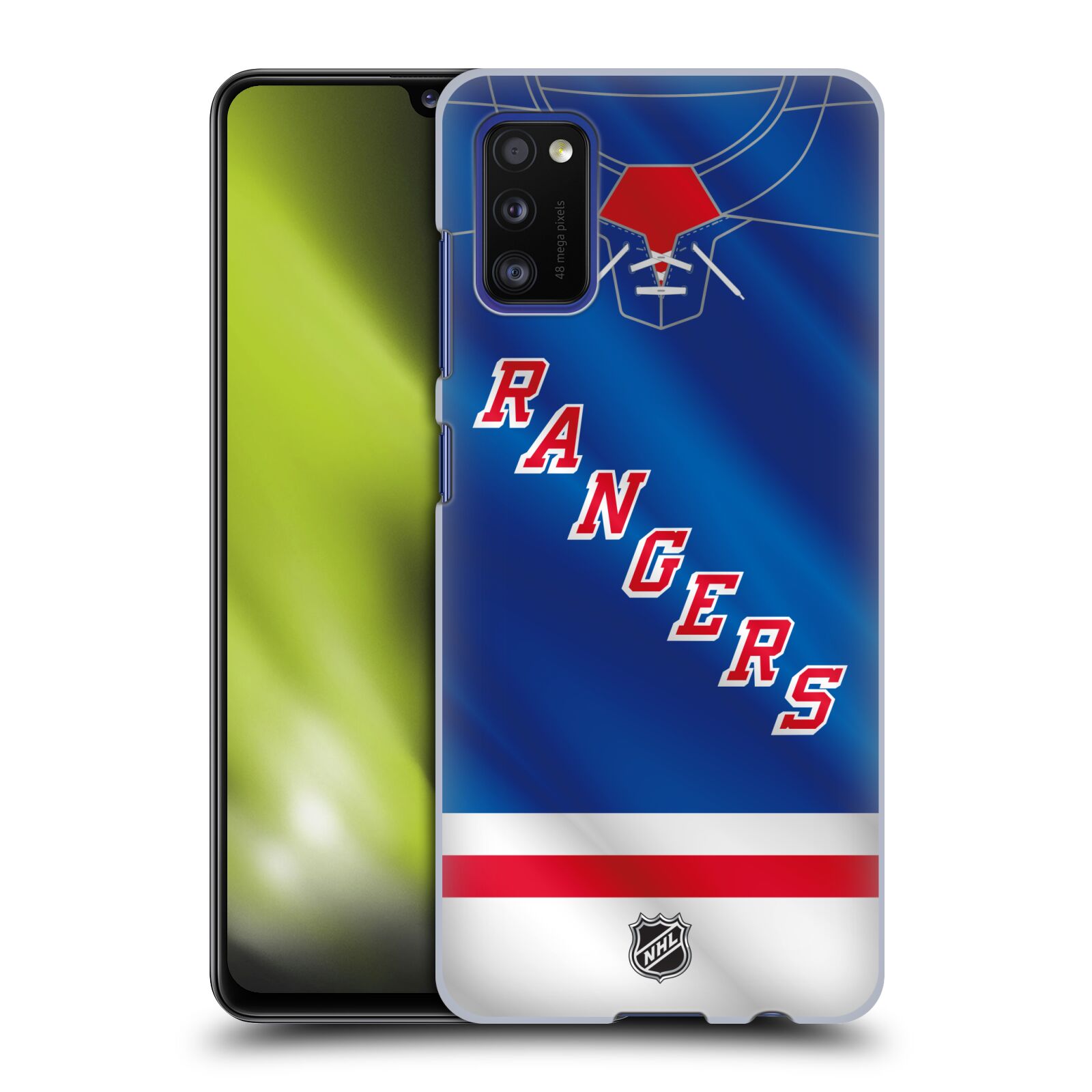 Pouzdro na mobil Samsung Galaxy A41 - HEAD CASE - Hokej NHL - New York Rangers - Dres
