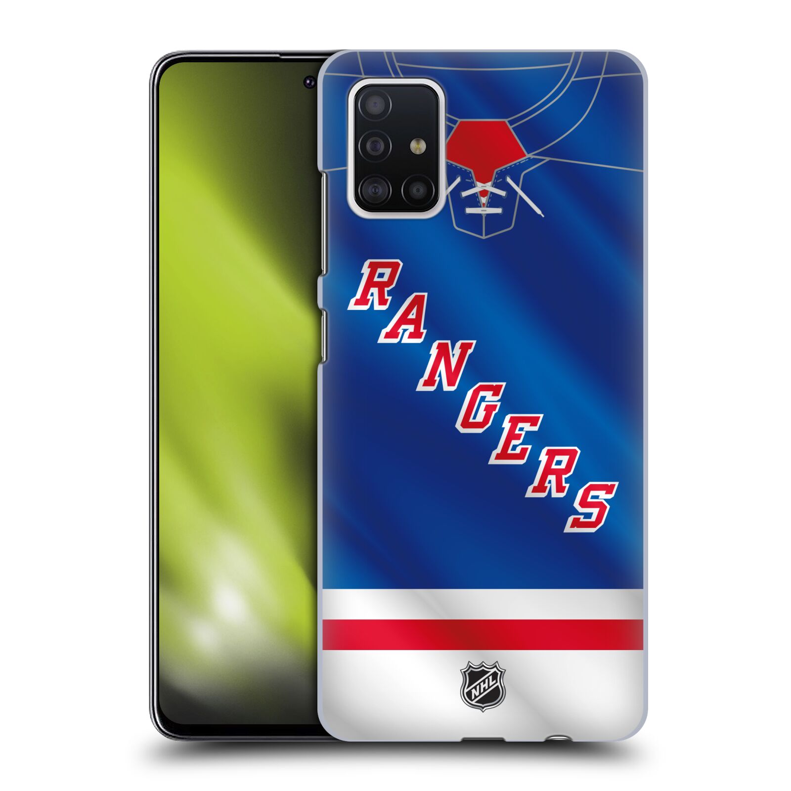 Pouzdro na mobil Samsung Galaxy A51 - HEAD CASE - Hokej NHL - New York Rangers - Dres