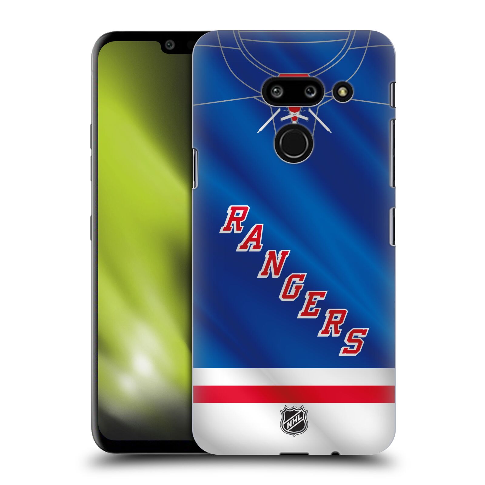 Pouzdro na mobil LG G8 ThinQ - HEAD CASE - Hokej NHL - New York Rangers - Dres