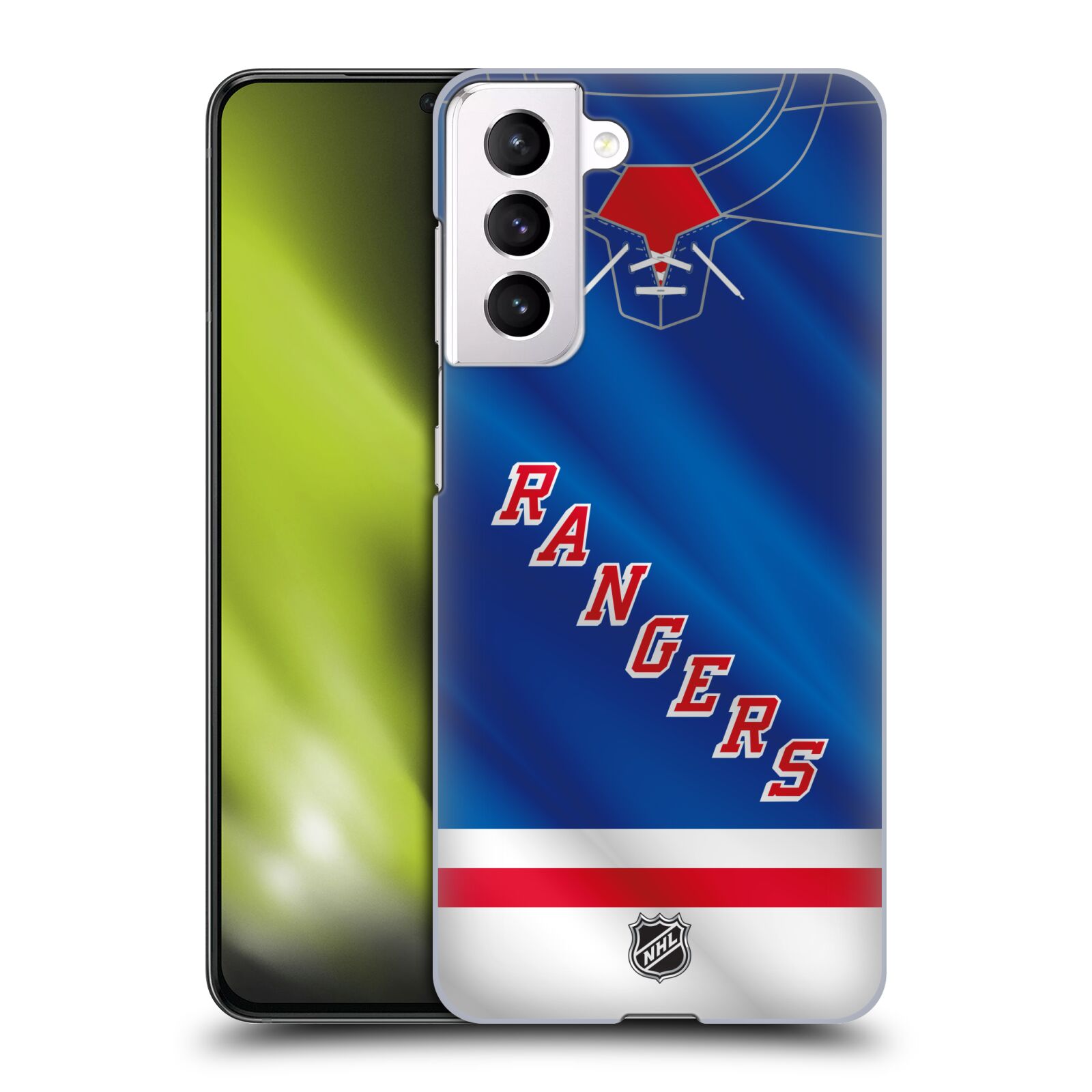 Pouzdro na mobil Samsung Galaxy S21 5G - HEAD CASE - Hokej NHL - New York Rangers - Dres