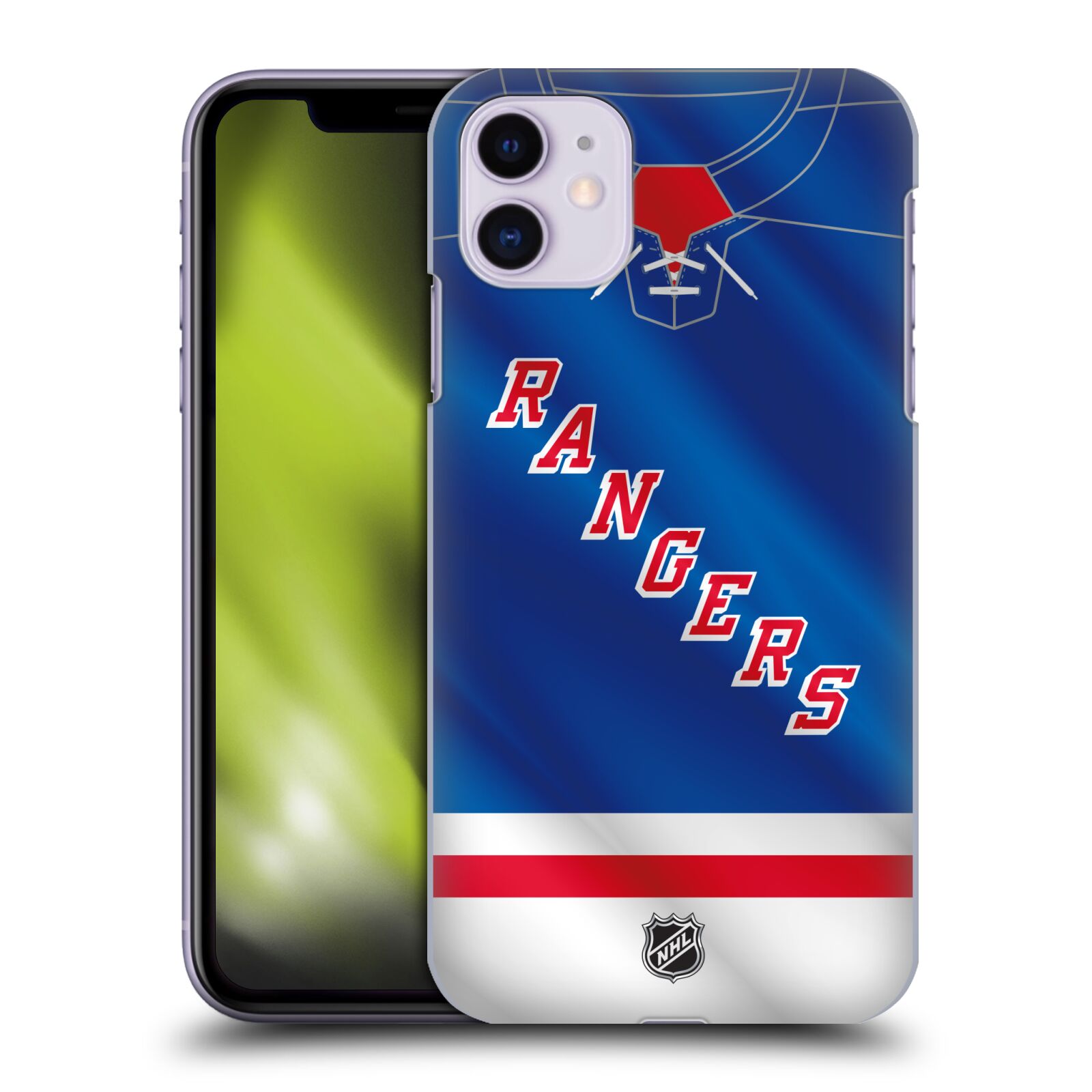 Pouzdro na mobil Apple Iphone 11 - HEAD CASE - Hokej NHL - New York Rangers - Dres