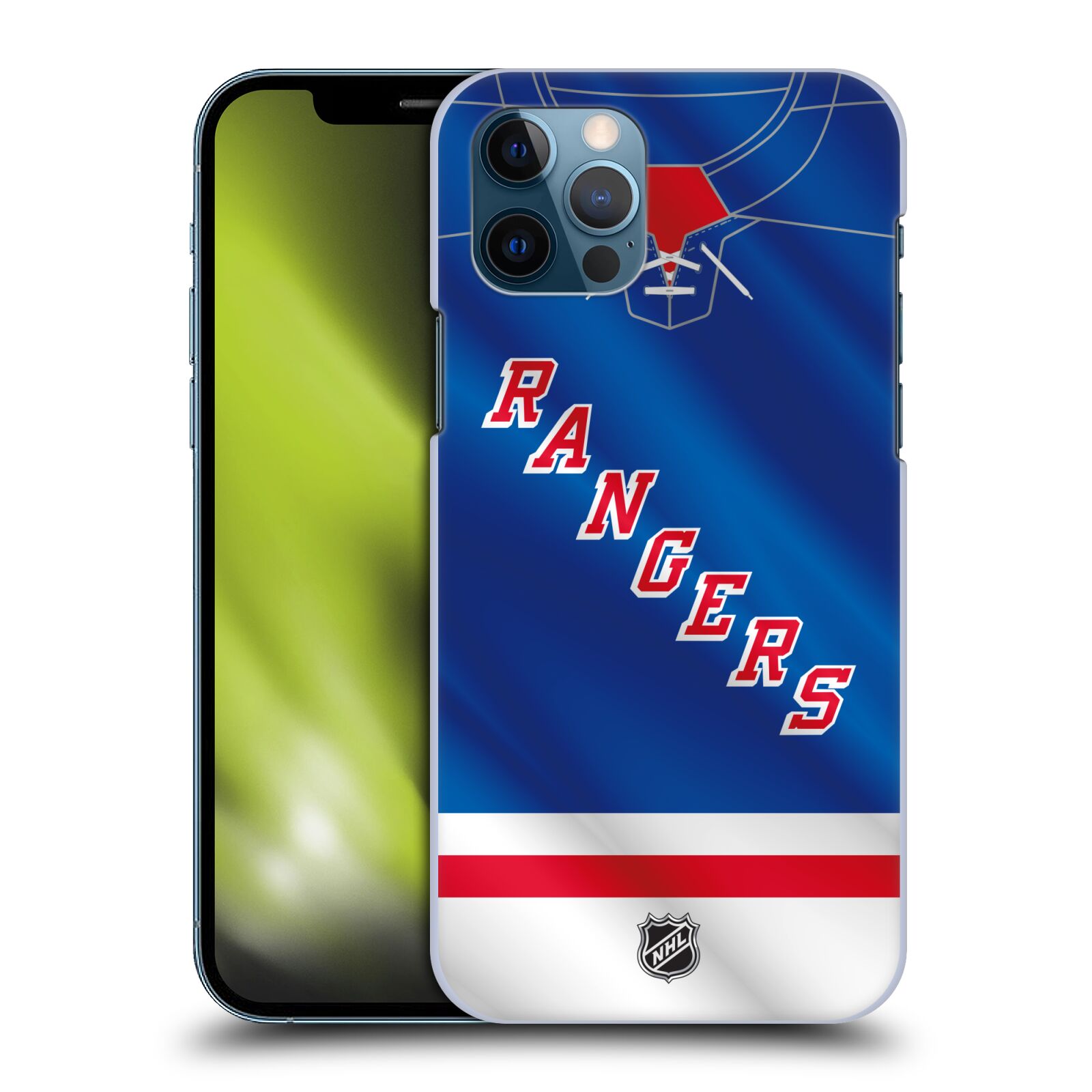 Pouzdro na mobil Apple Iphone 12 / 12 PRO - HEAD CASE - Hokej NHL - New York Rangers - Dres
