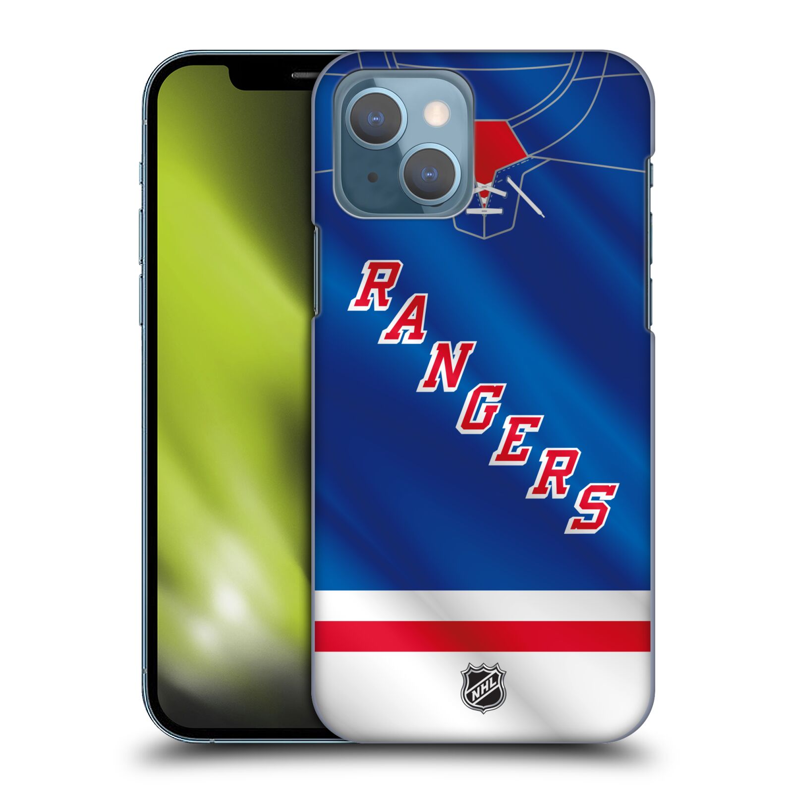 Pouzdro na mobil Apple Iphone 13 - HEAD CASE - Hokej NHL - New York Rangers - Dres