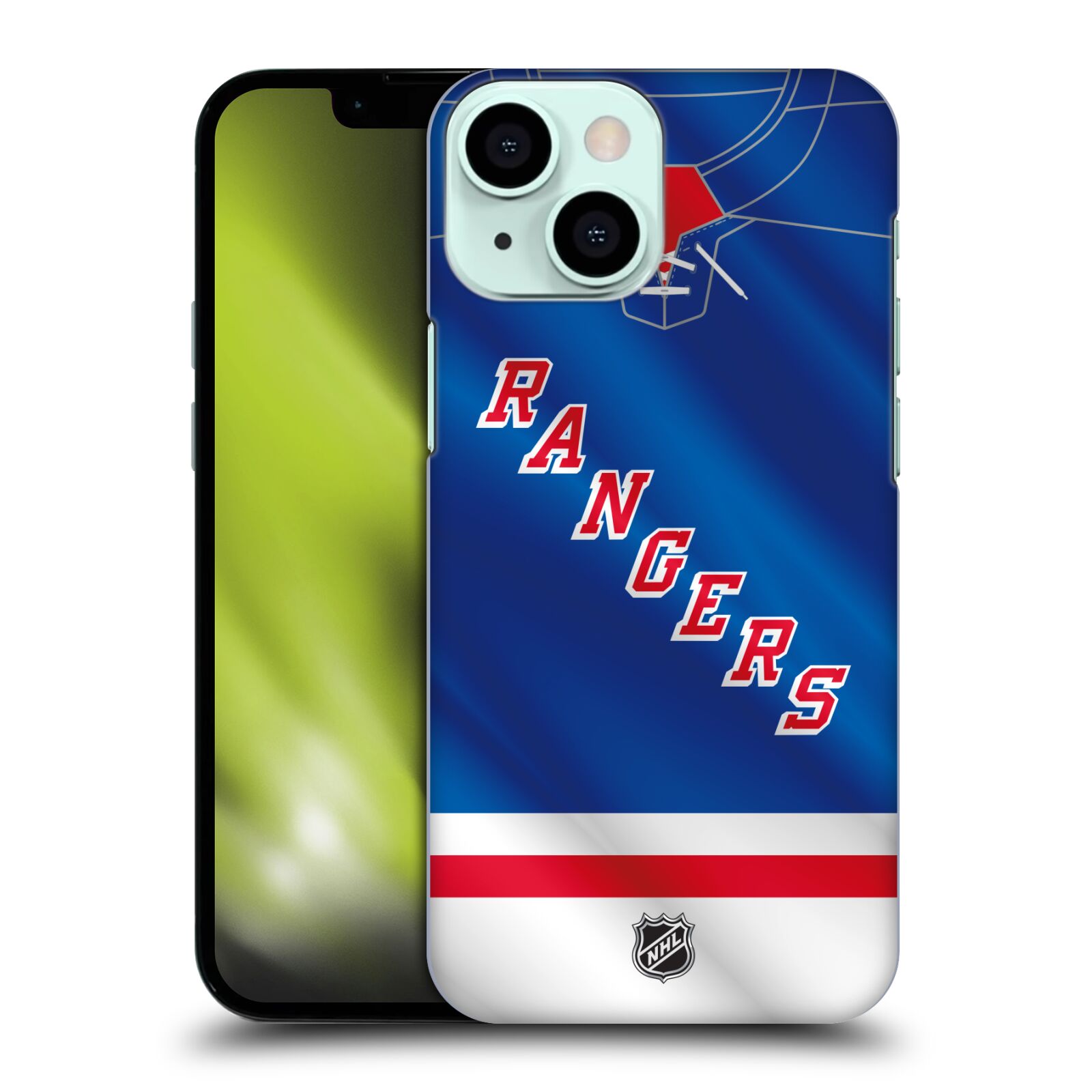 Pouzdro na mobil Apple Iphone 13 MINI - HEAD CASE - Hokej NHL - New York Rangers - Dres