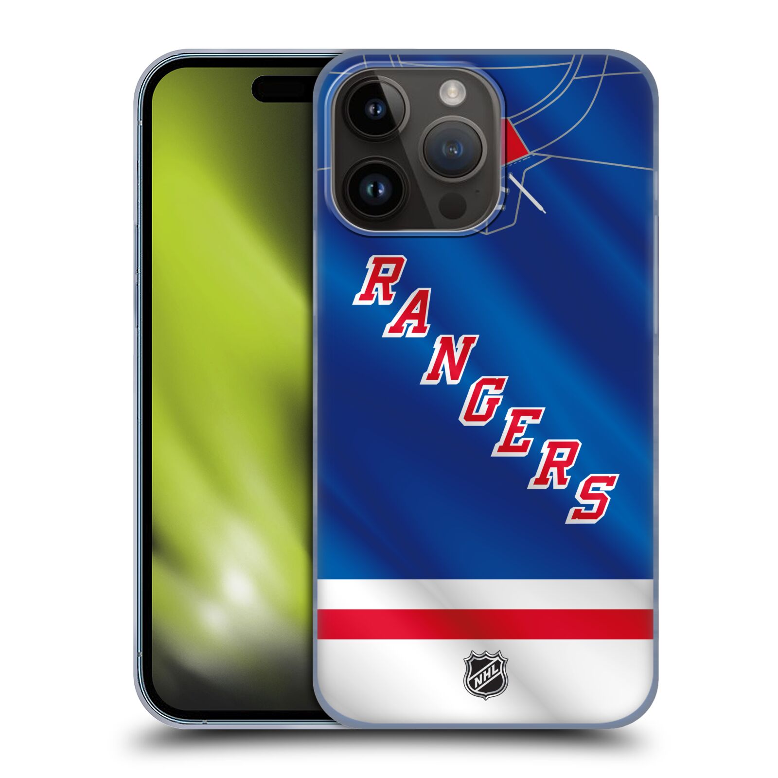 Plastový obal HEAD CASE na mobil Apple Iphone 15 PRO MAX  Hokej NHL - New York Rangers - Dres