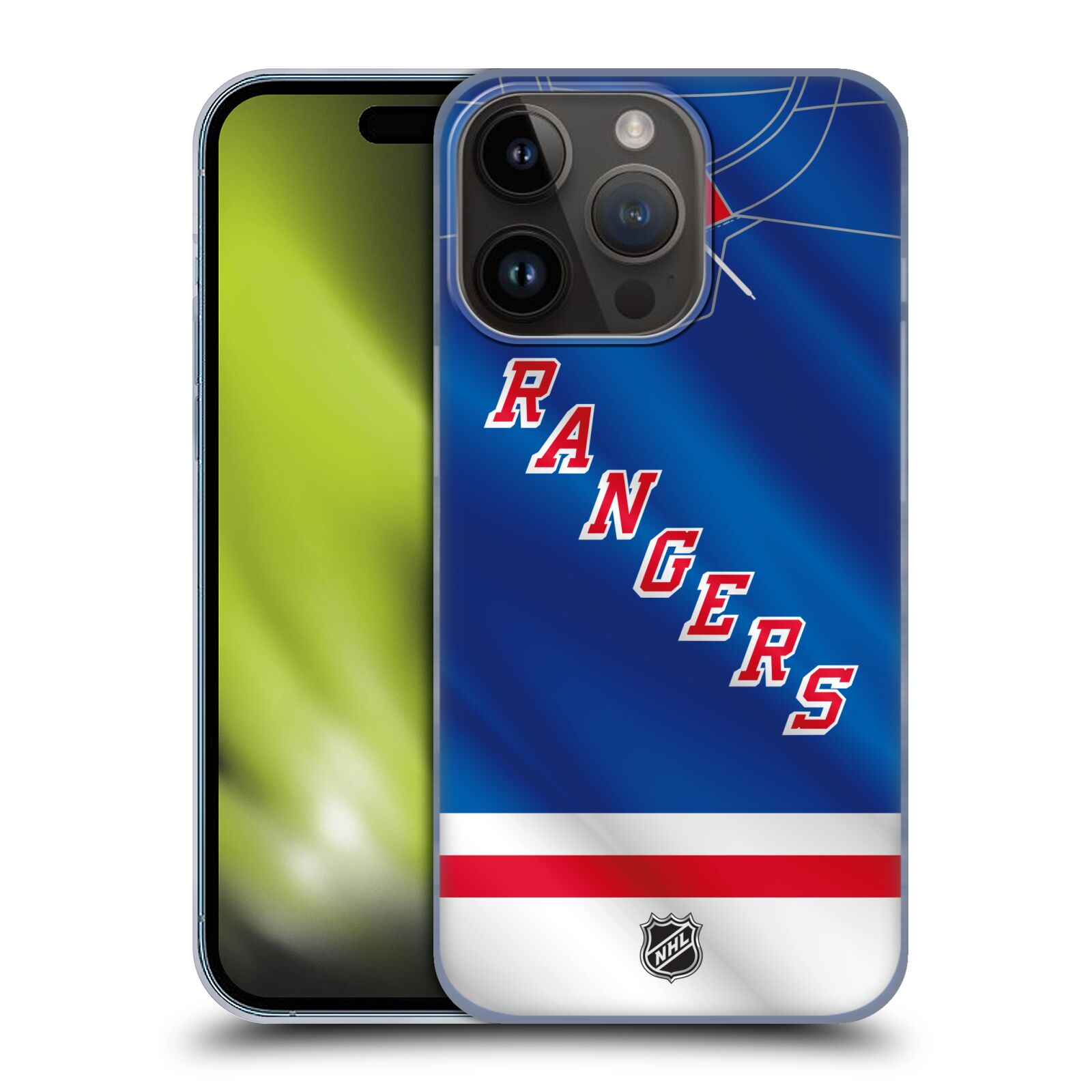 Plastový obal HEAD CASE na mobil Apple Iphone 15 Pro  Hokej NHL - New York Rangers - Dres