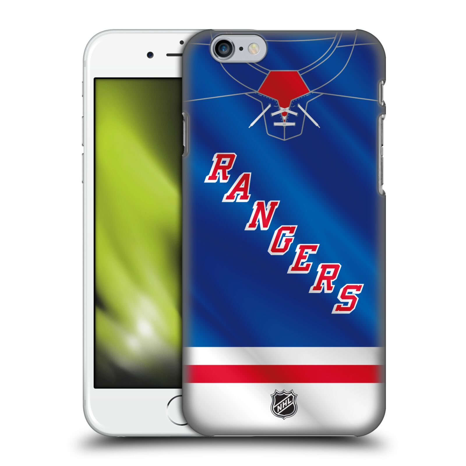 Pouzdro na mobil Apple Iphone 6/6S - HEAD CASE - Hokej NHL - New York Rangers - Dres