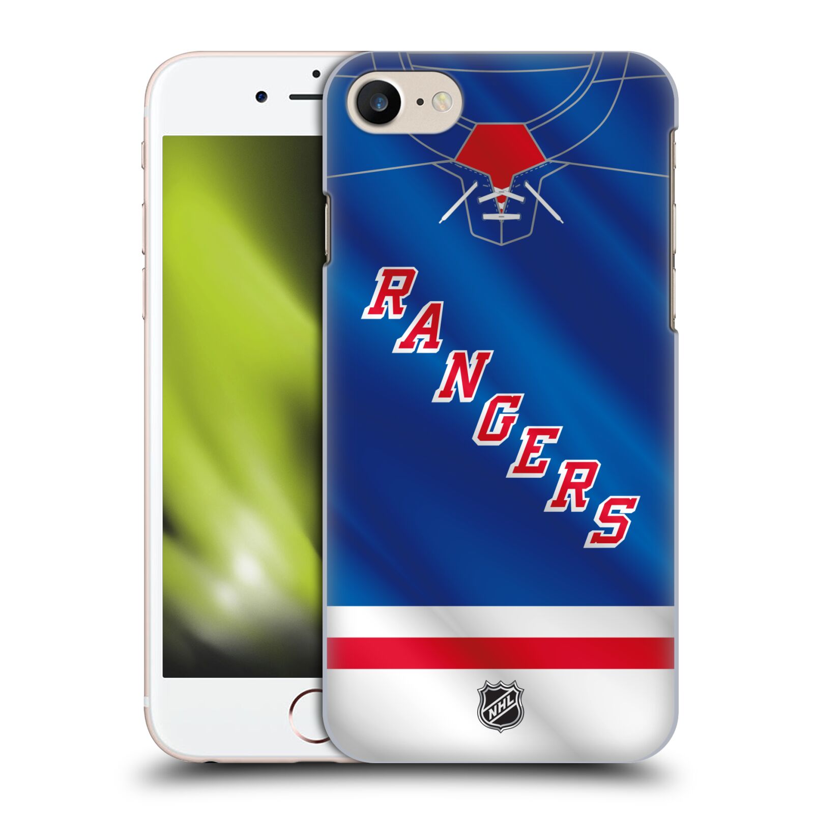 Pouzdro na mobil Apple Iphone 7/8 - HEAD CASE - Hokej NHL - New York Rangers - Dres