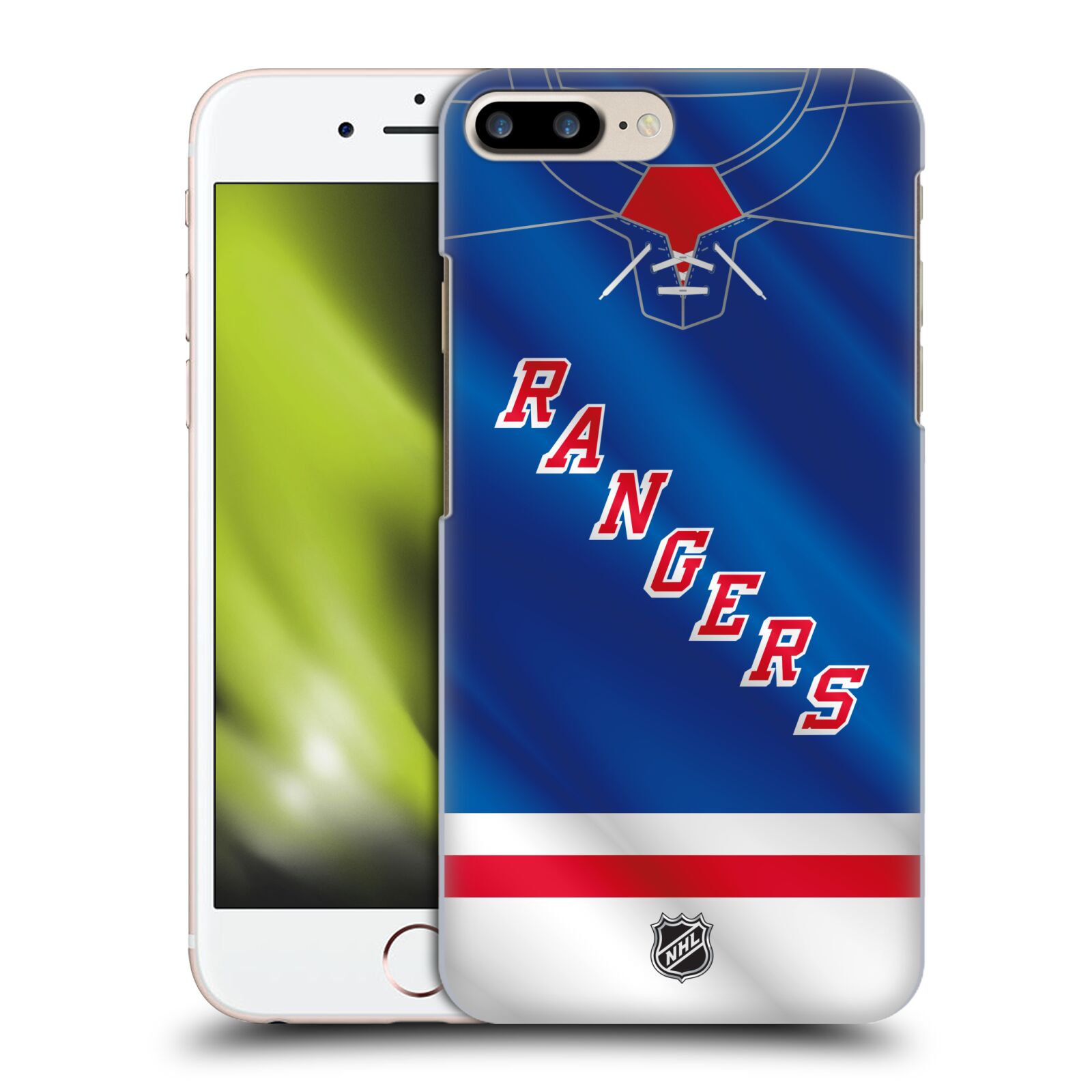 Pouzdro na mobil Apple Iphone 7/8 PLUS - HEAD CASE - Hokej NHL - New York Rangers - Dres