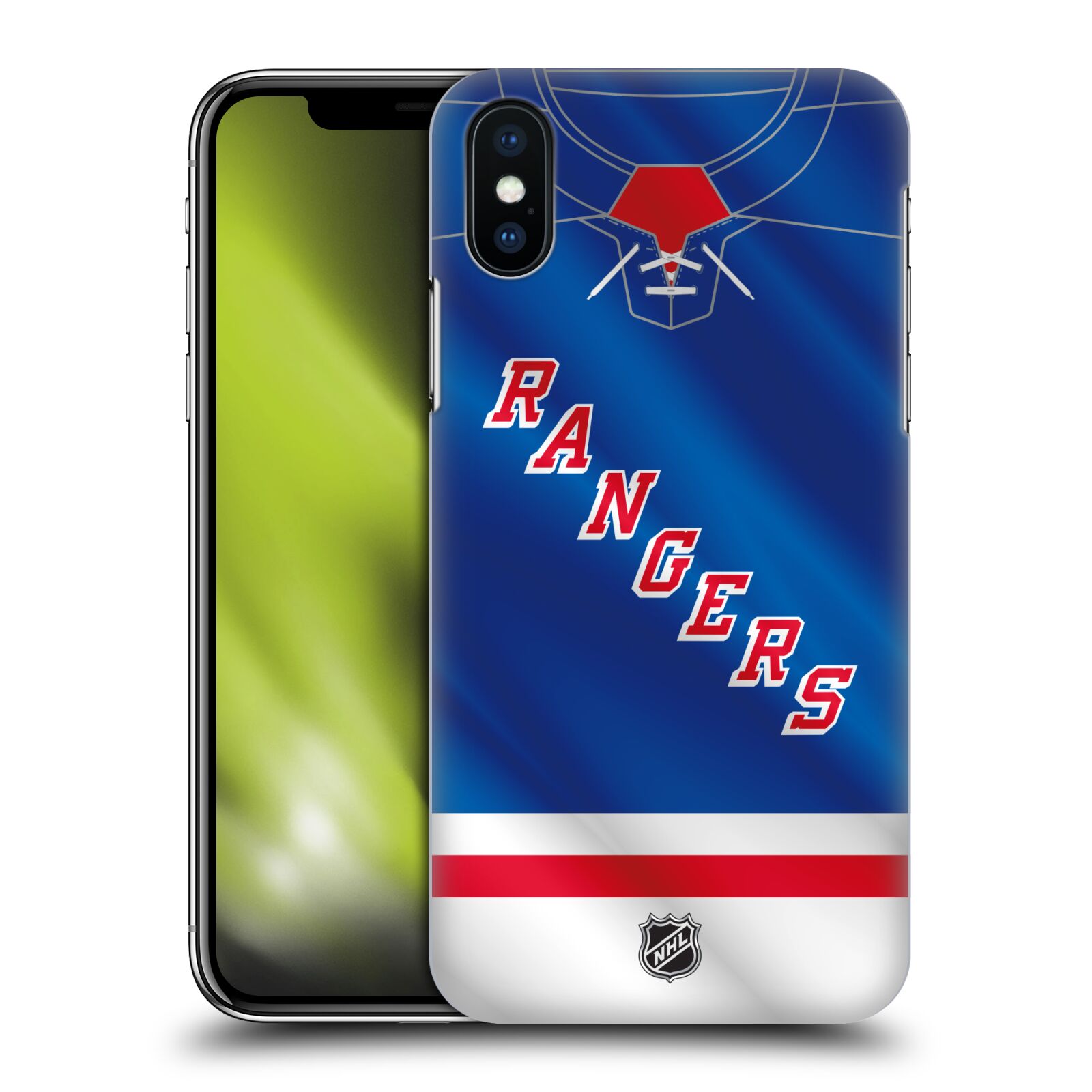 Pouzdro na mobil Apple Iphone X/XS - HEAD CASE - Hokej NHL - New York Rangers - Dres