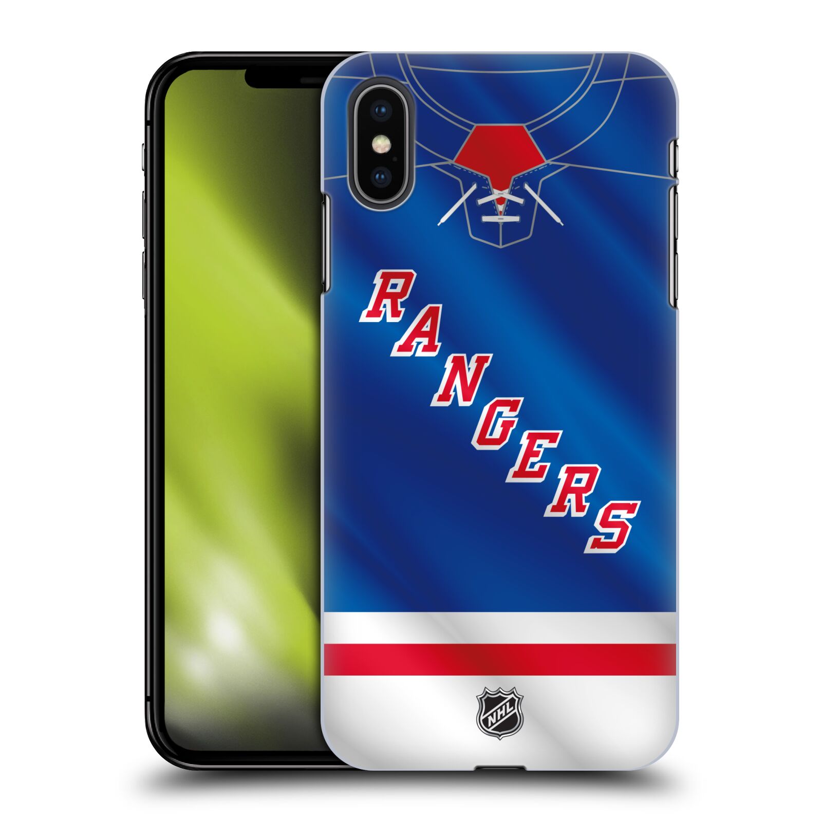 Pouzdro na mobil Apple Iphone XS MAX - HEAD CASE - Hokej NHL - New York Rangers - Dres