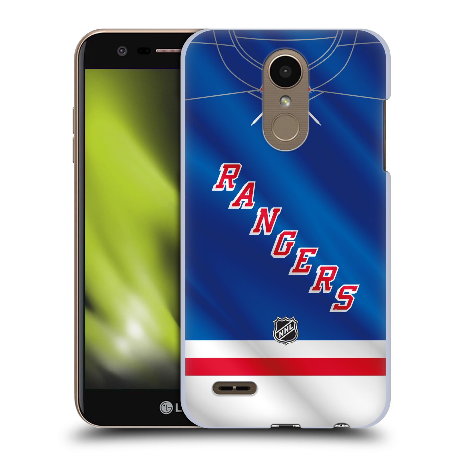 Pouzdro na mobil LG K10 2018 - HEAD CASE - Hokej NHL - New York Rangers - Dres