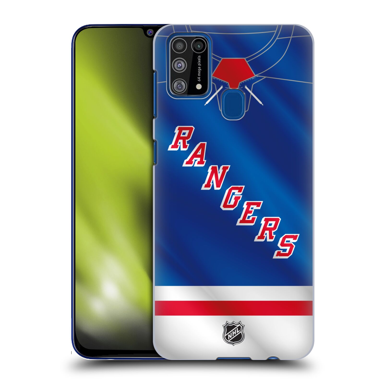 Pouzdro na mobil Samsung Galaxy M31 - HEAD CASE - Hokej NHL - New York Rangers - Dres