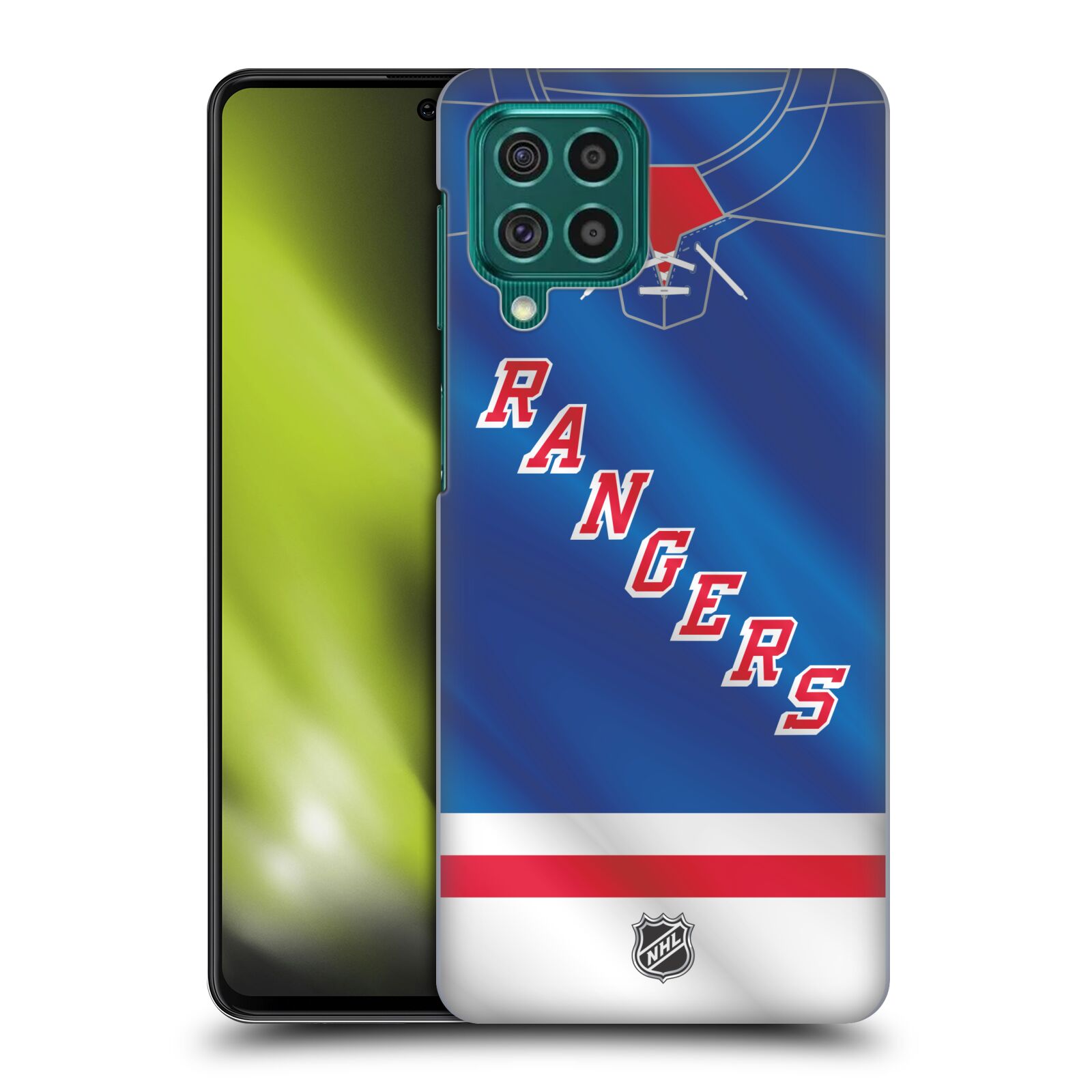 Pouzdro na mobil Samsung Galaxy M62 - HEAD CASE - Hokej NHL - New York Rangers - Dres