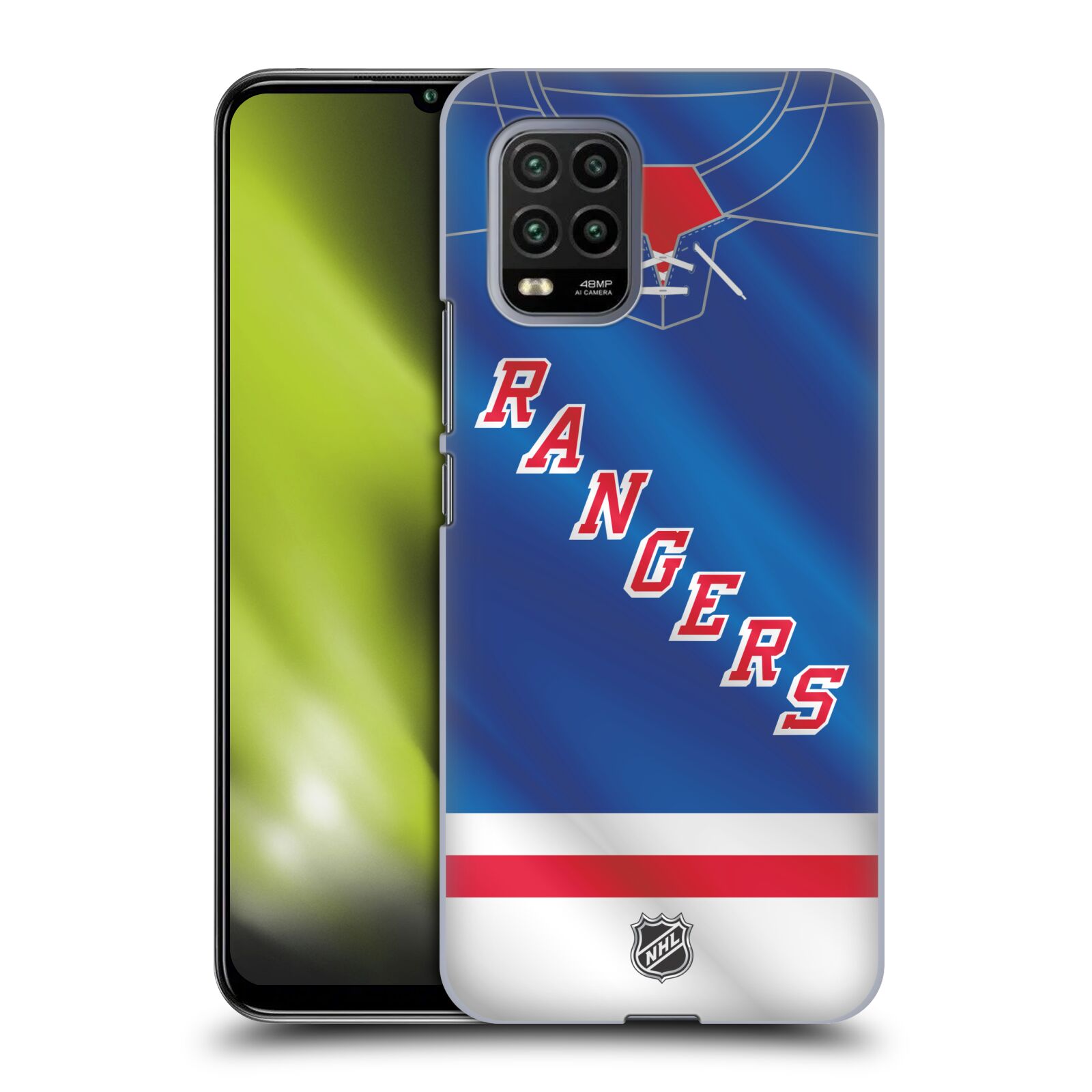 Pouzdro na mobil Xiaomi  Mi 10 LITE / Mi 10 LITE 5G - HEAD CASE - Hokej NHL - New York Rangers - Dres