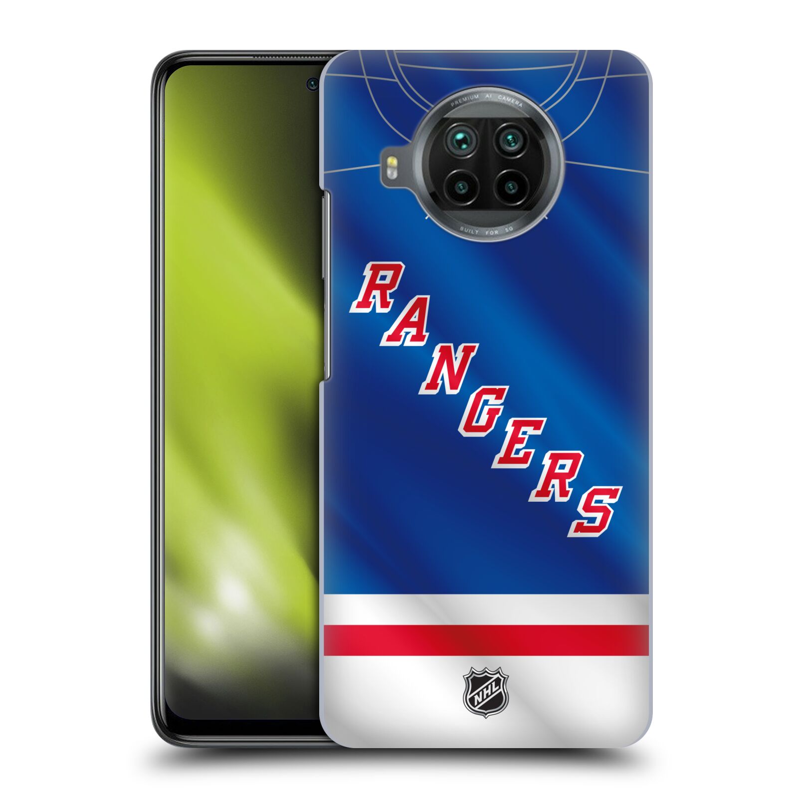 Pouzdro na mobil Xiaomi  Mi 10T LITE 5G - HEAD CASE - Hokej NHL - New York Rangers - Dres