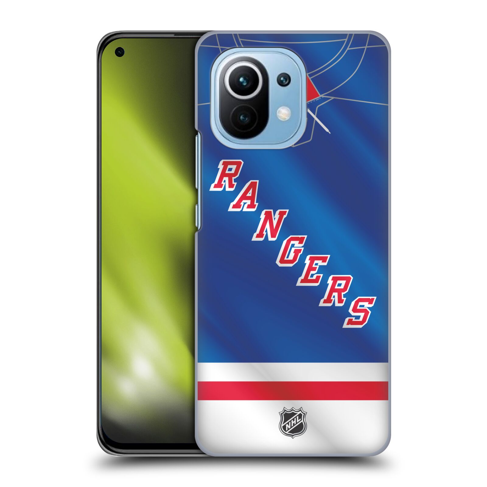 Pouzdro na mobil Xiaomi  Mi 11 - HEAD CASE - Hokej NHL - New York Rangers - Dres