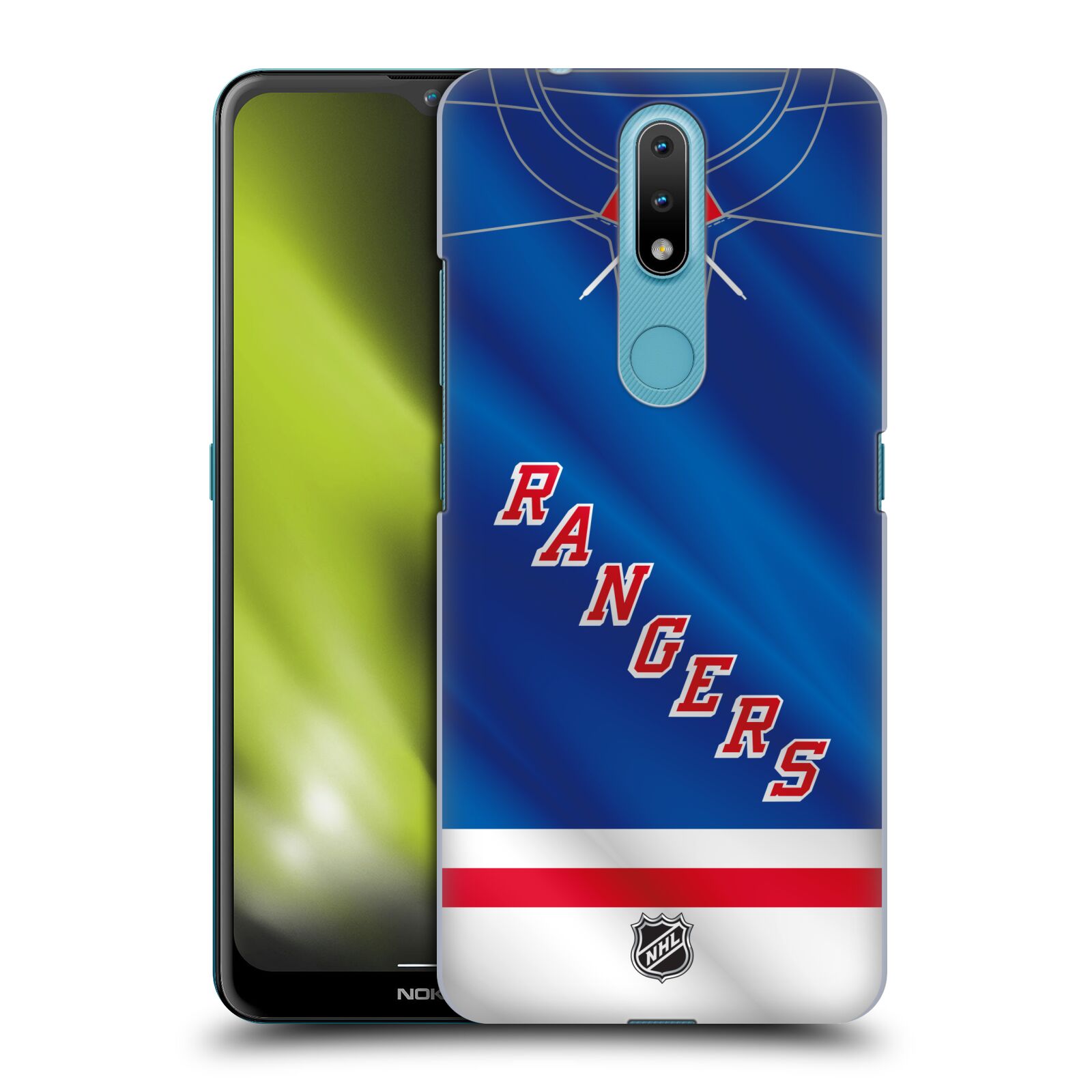 Pouzdro na mobil Nokia 2.4 - HEAD CASE - Hokej NHL - New York Rangers - Dres