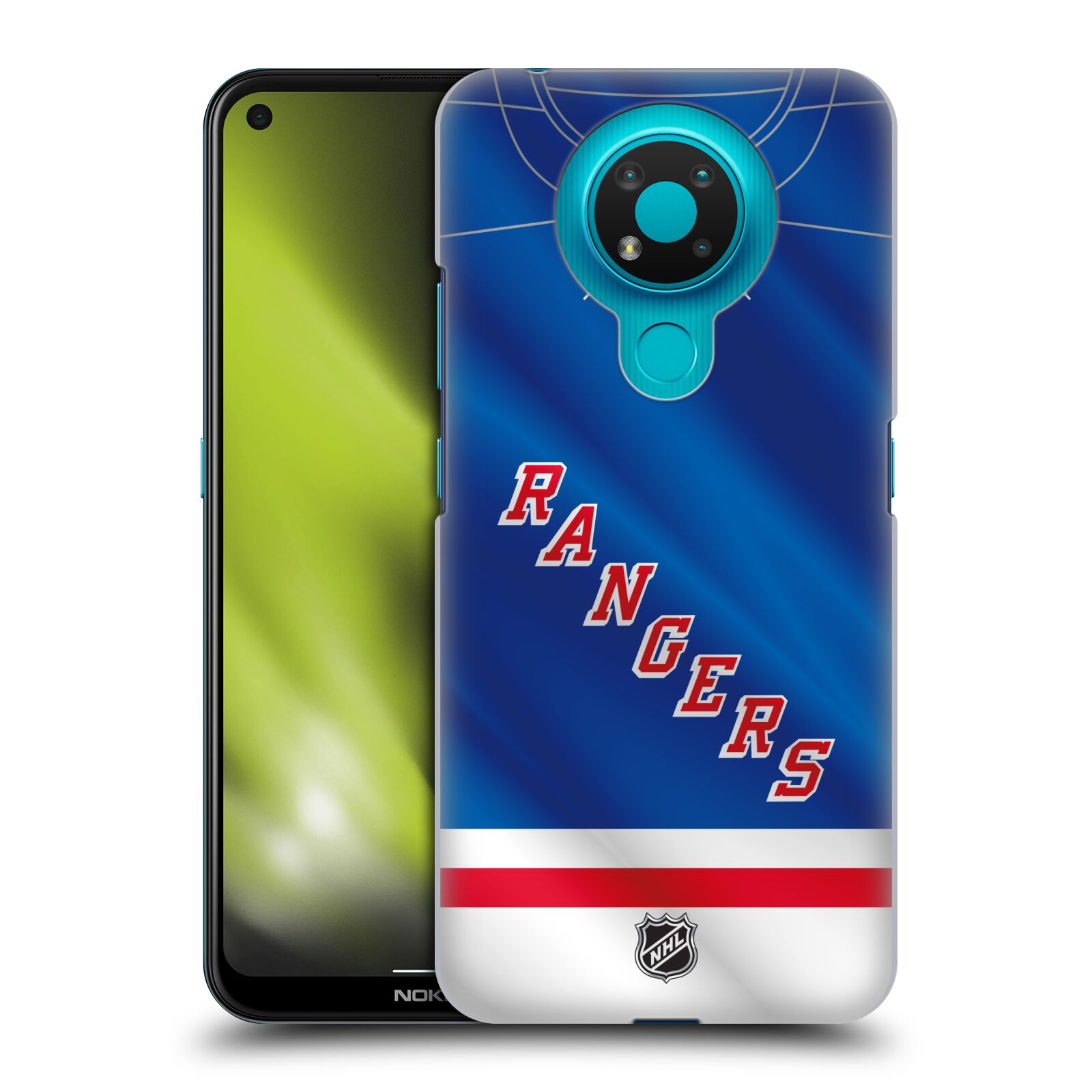 Pouzdro na mobil Nokia 3.4 - HEAD CASE - Hokej NHL - New York Rangers - Dres