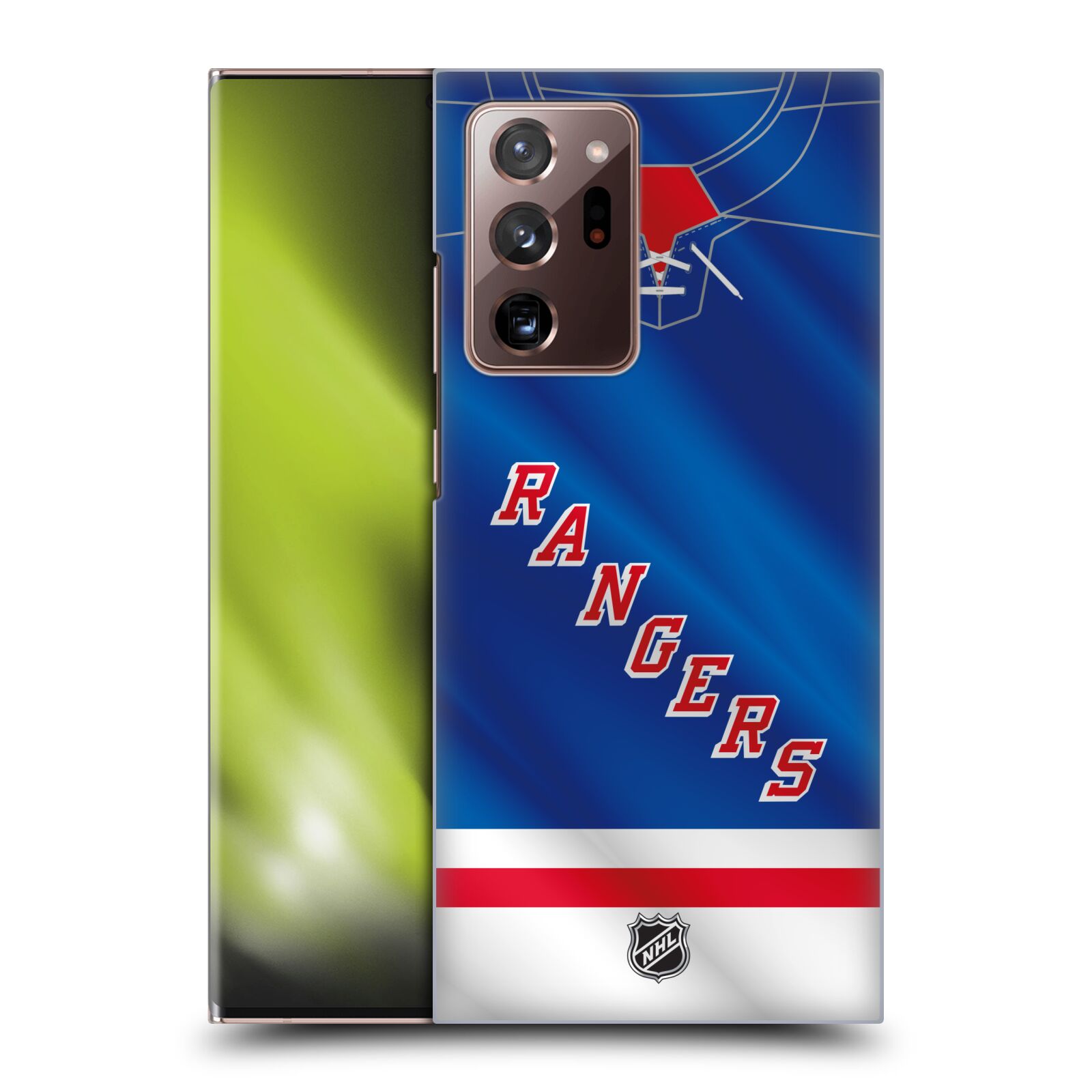 Pouzdro na mobil Samsung Galaxy Note 20 ULTRA - HEAD CASE - Hokej NHL - New York Rangers - Dres