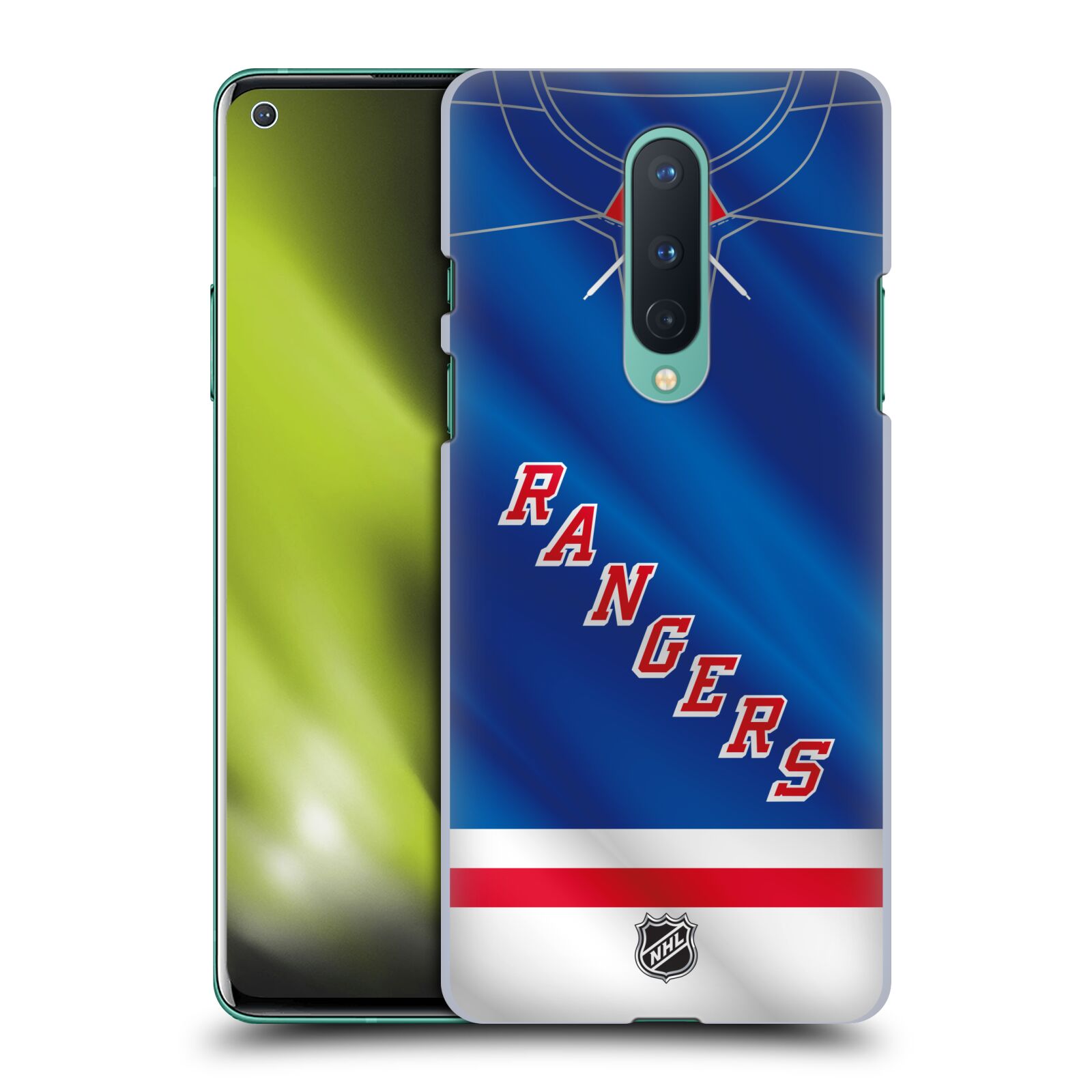 Pouzdro na mobil OnePlus 8 5G - HEAD CASE - Hokej NHL - New York Rangers - Dres