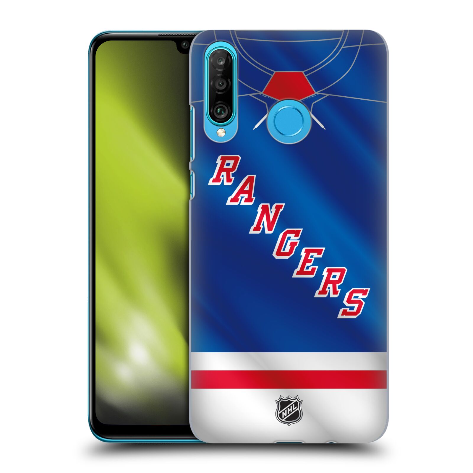 Pouzdro na mobil Huawei P30 LITE - HEAD CASE - Hokej NHL - New York Rangers - Dres