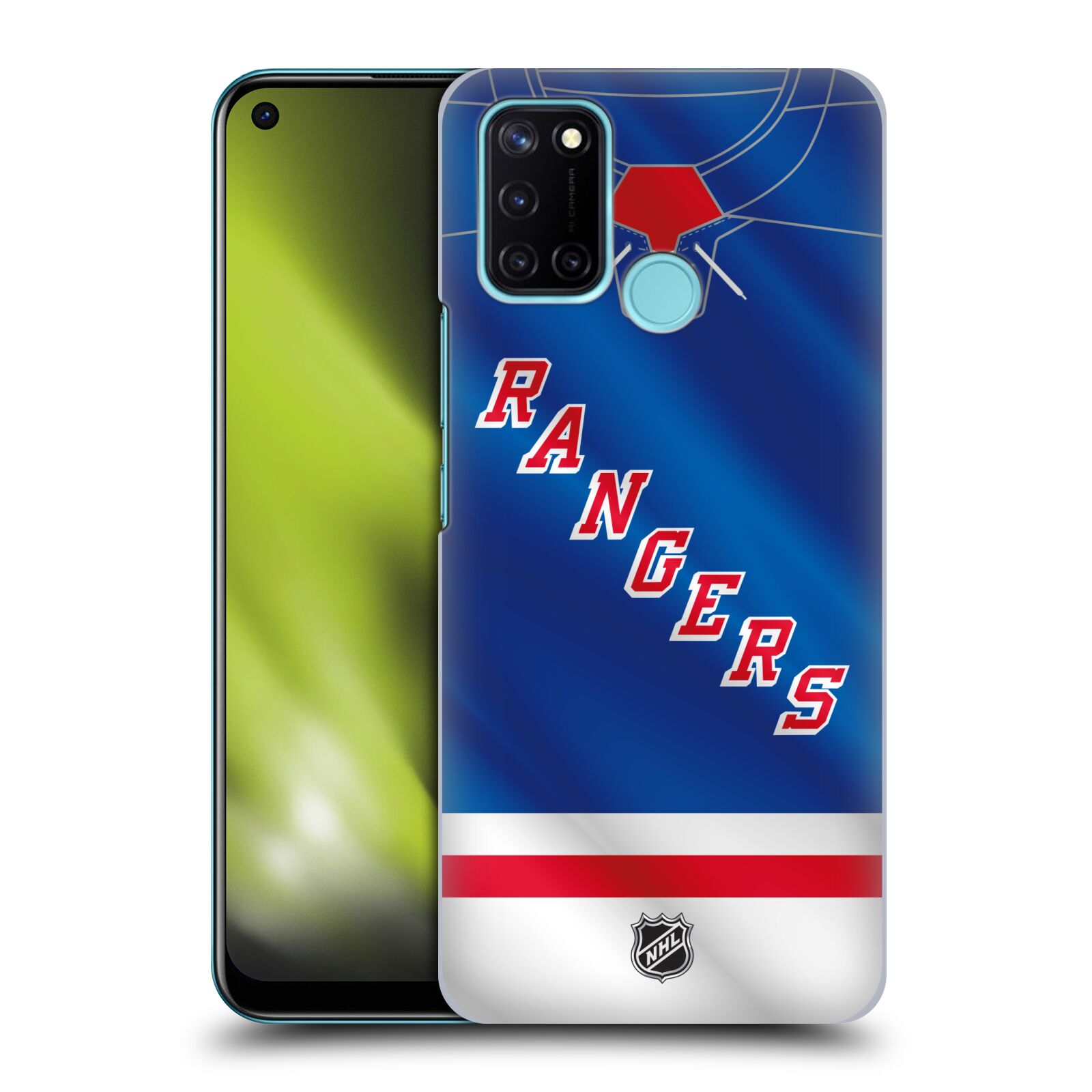 Pouzdro na mobil Realme 7i / Realme C17 - HEAD CASE - Hokej NHL - New York Rangers - Dres