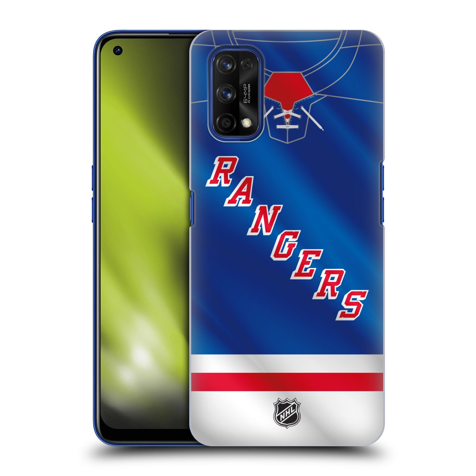 Pouzdro na mobil Realme 7 PRO - HEAD CASE - Hokej NHL - New York Rangers - Dres