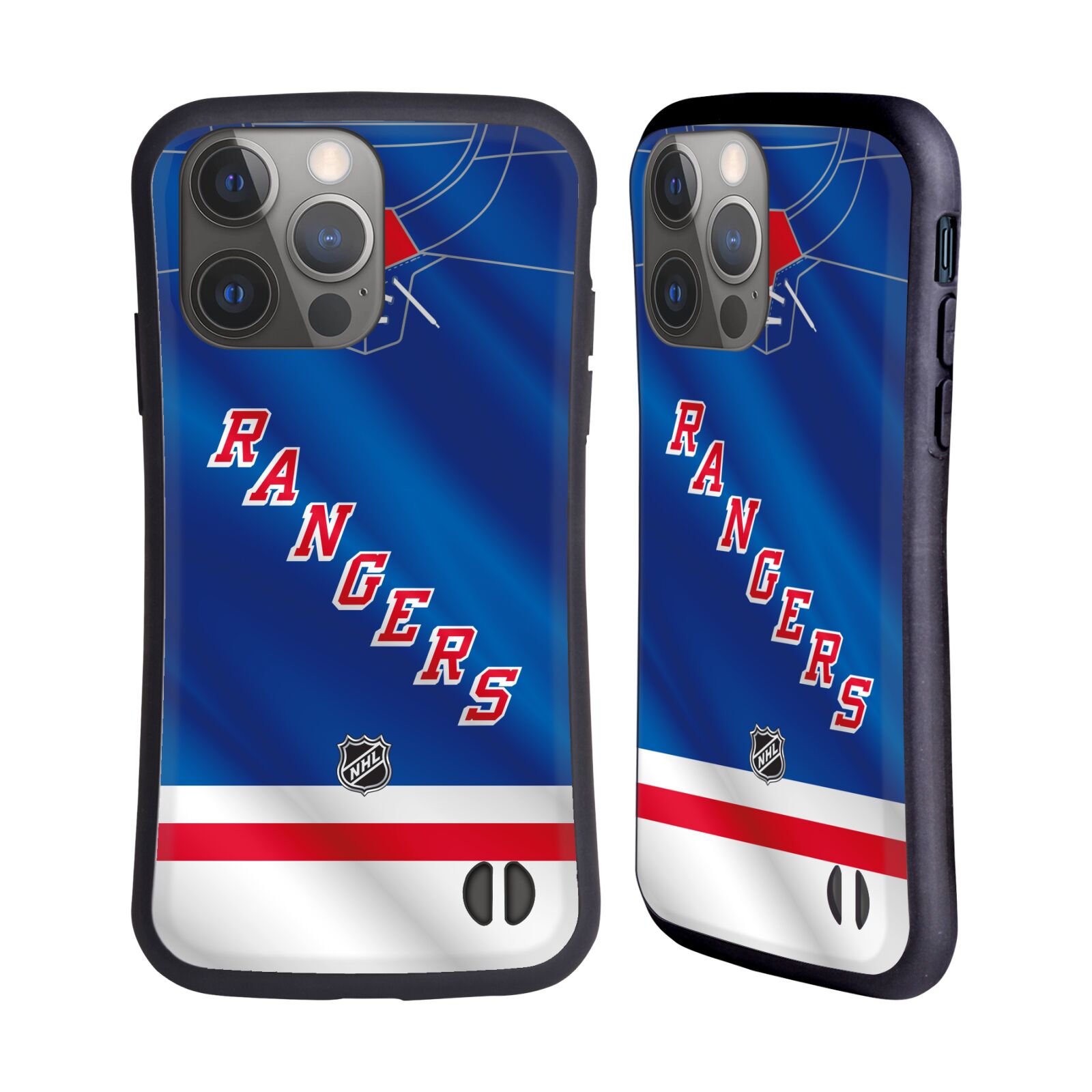 Obal na mobil Apple iPhone 14 PRO - HEAD CASE - NHL - New York Rangers dres