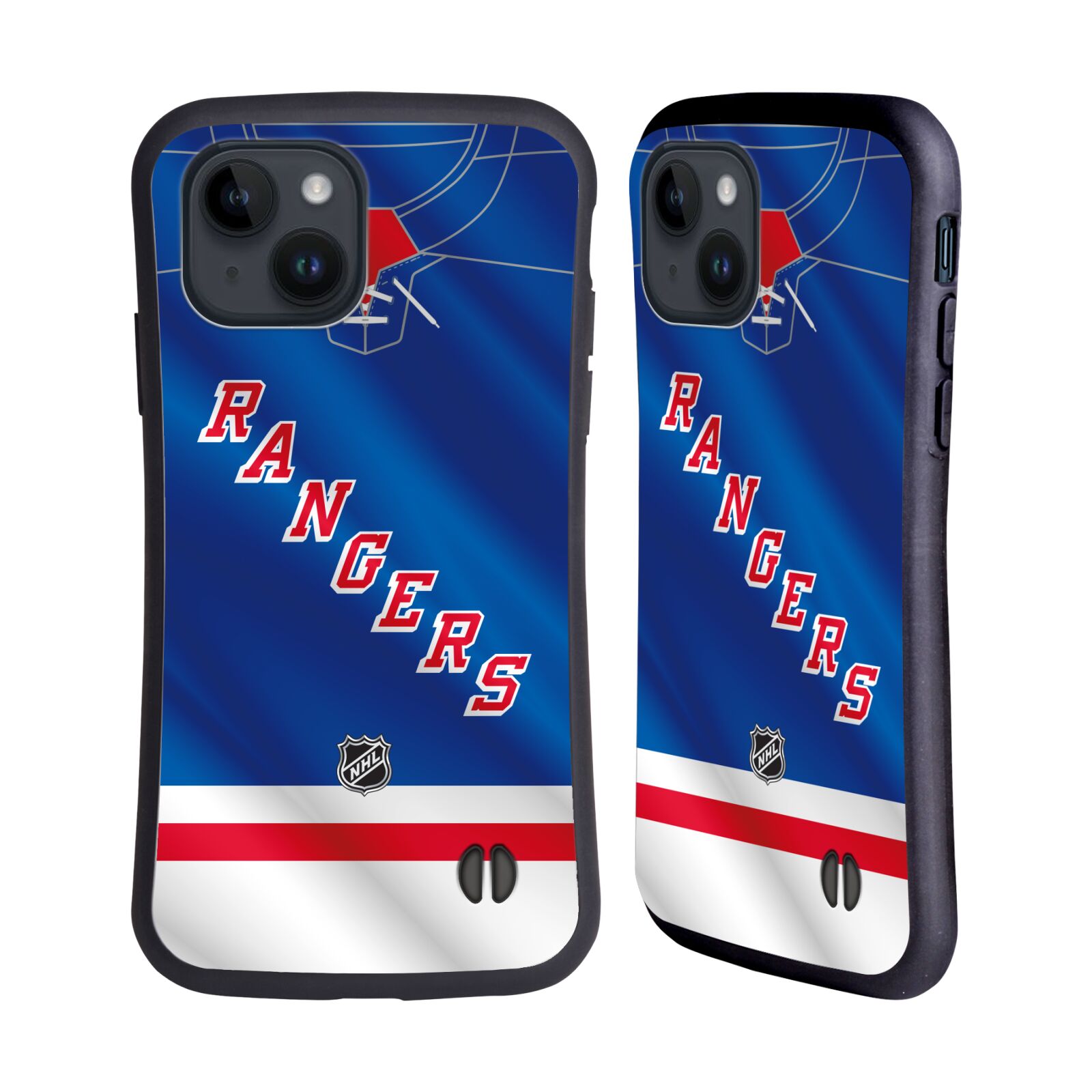 Obal na mobil Apple iPhone 15 - HEAD CASE - NHL - New York Rangers dres