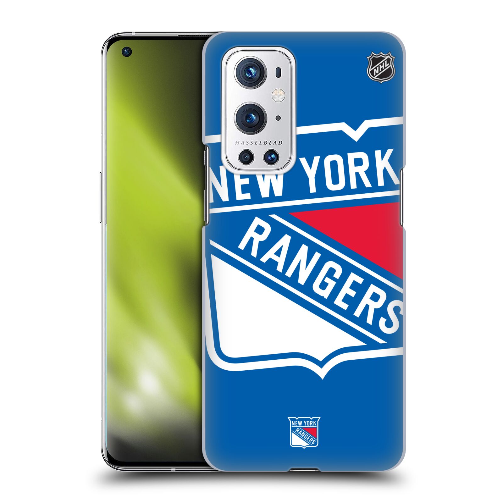 Pouzdro na mobil OnePlus 9 PRO - HEAD CASE - Hokej NHL - New York Rangers - Velký znak