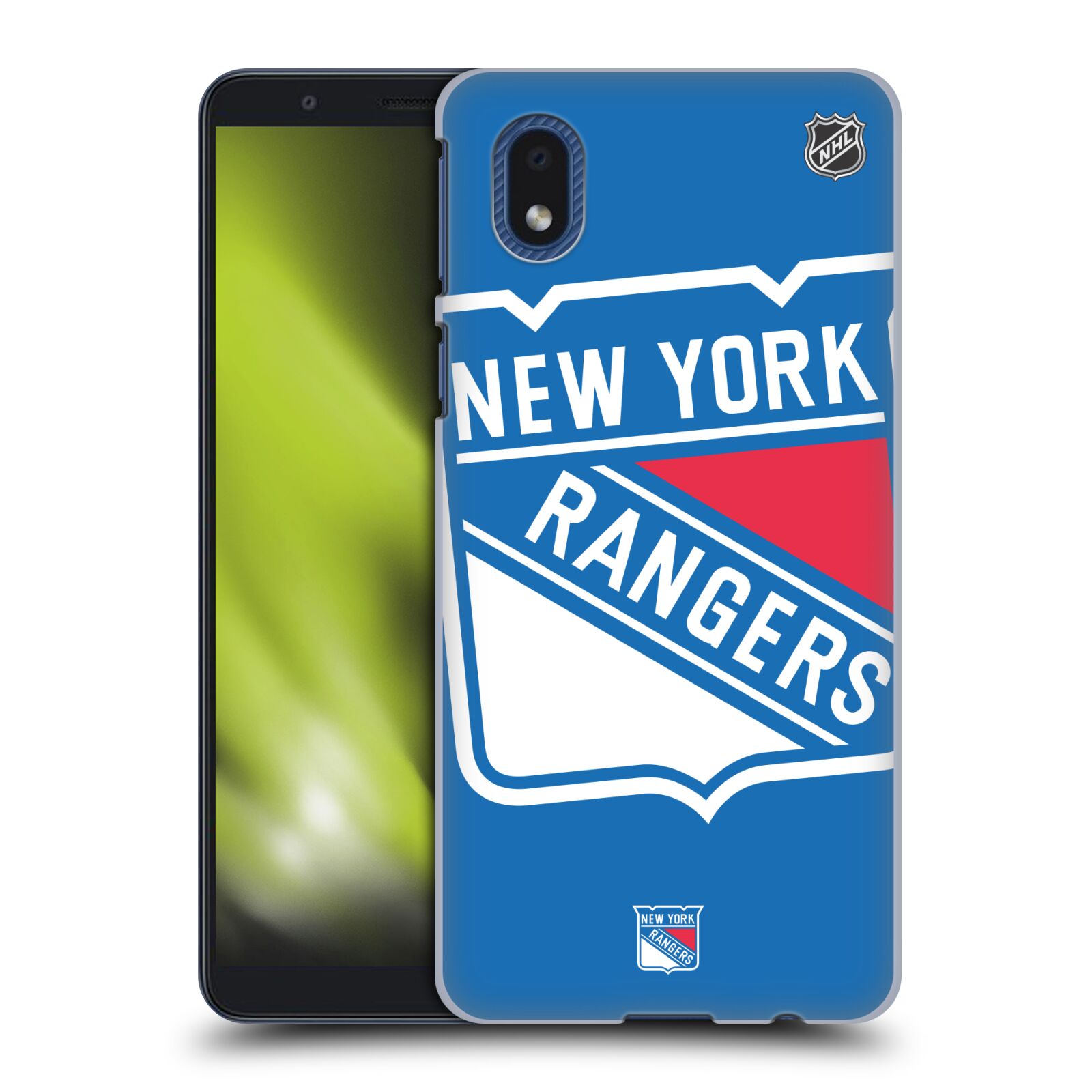 Pouzdro na mobil Samsung Galaxy A01 CORE - HEAD CASE - Hokej NHL - New York Rangers - Velký znak
