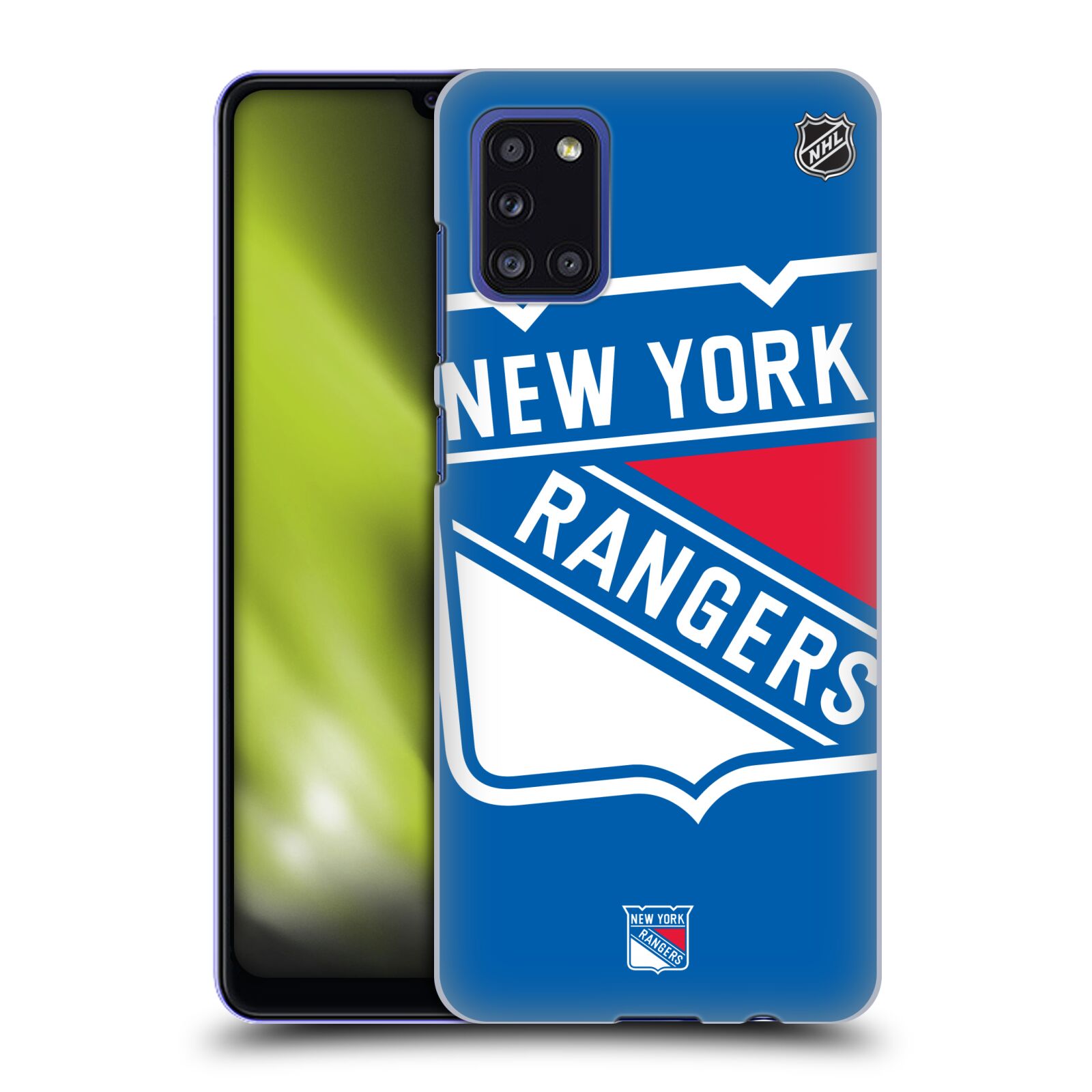 Pouzdro na mobil Samsung Galaxy A31 - HEAD CASE - Hokej NHL - New York Rangers - Velký znak