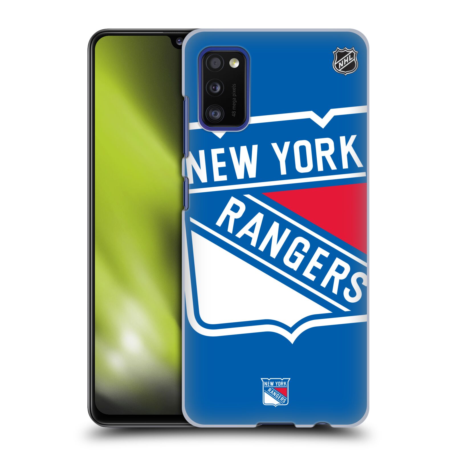 Pouzdro na mobil Samsung Galaxy A41 - HEAD CASE - Hokej NHL - New York Rangers - Velký znak