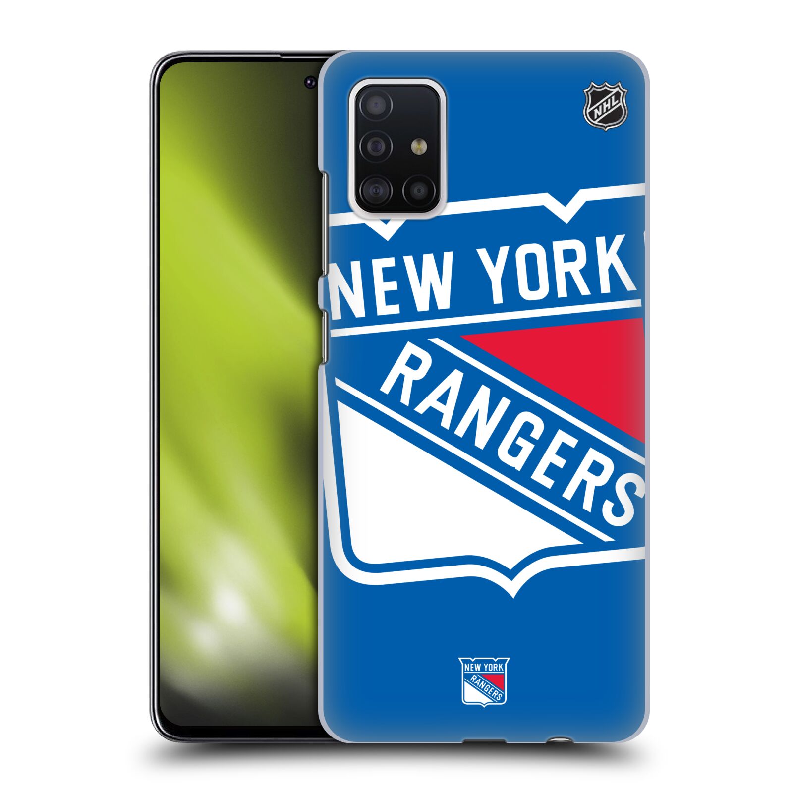 Pouzdro na mobil Samsung Galaxy A51 - HEAD CASE - Hokej NHL - New York Rangers - Velký znak